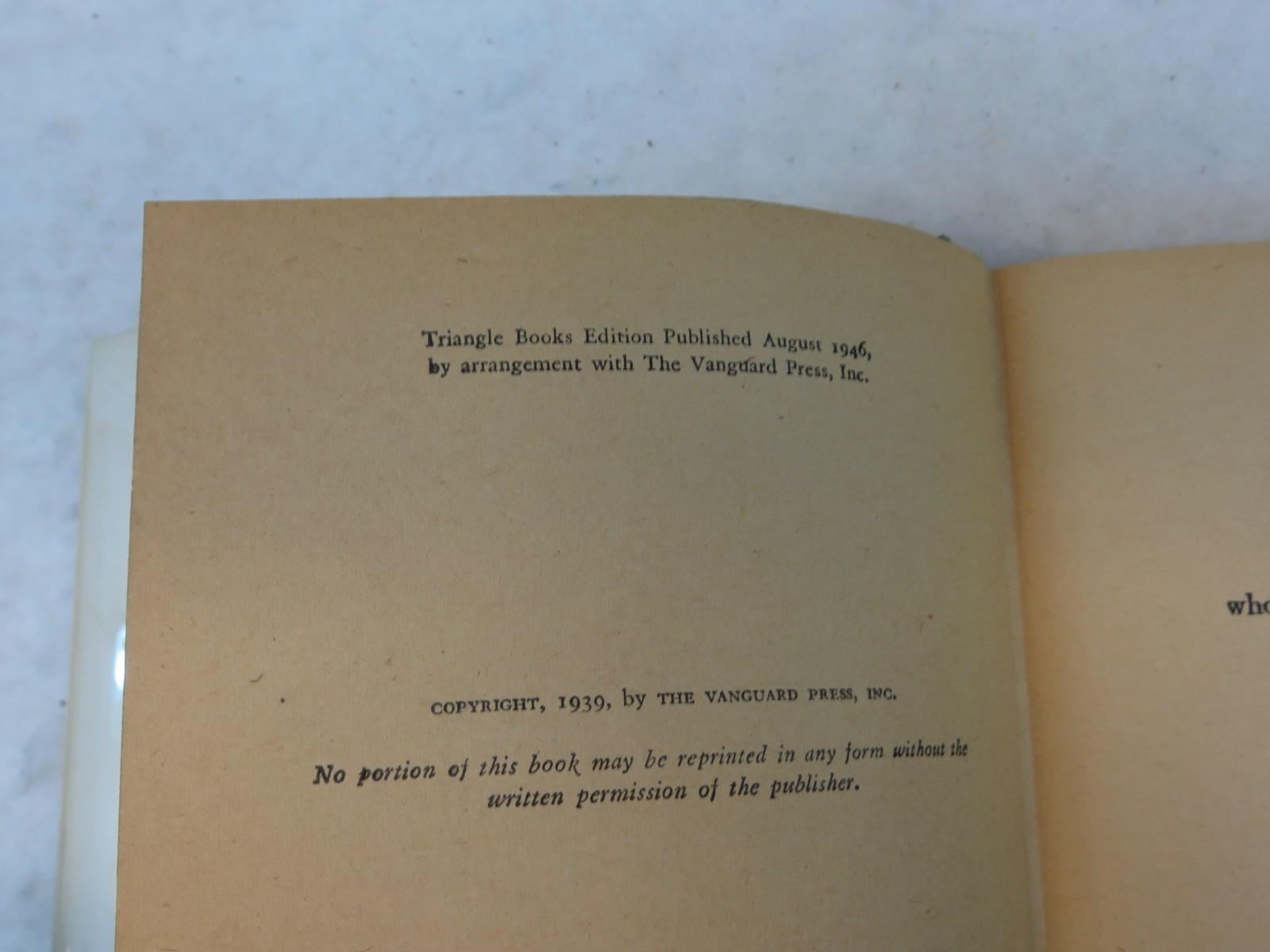 Donald Henderson Clarke MILLIE’S DAUGHTER Triangle Books 1946 HC/DJ