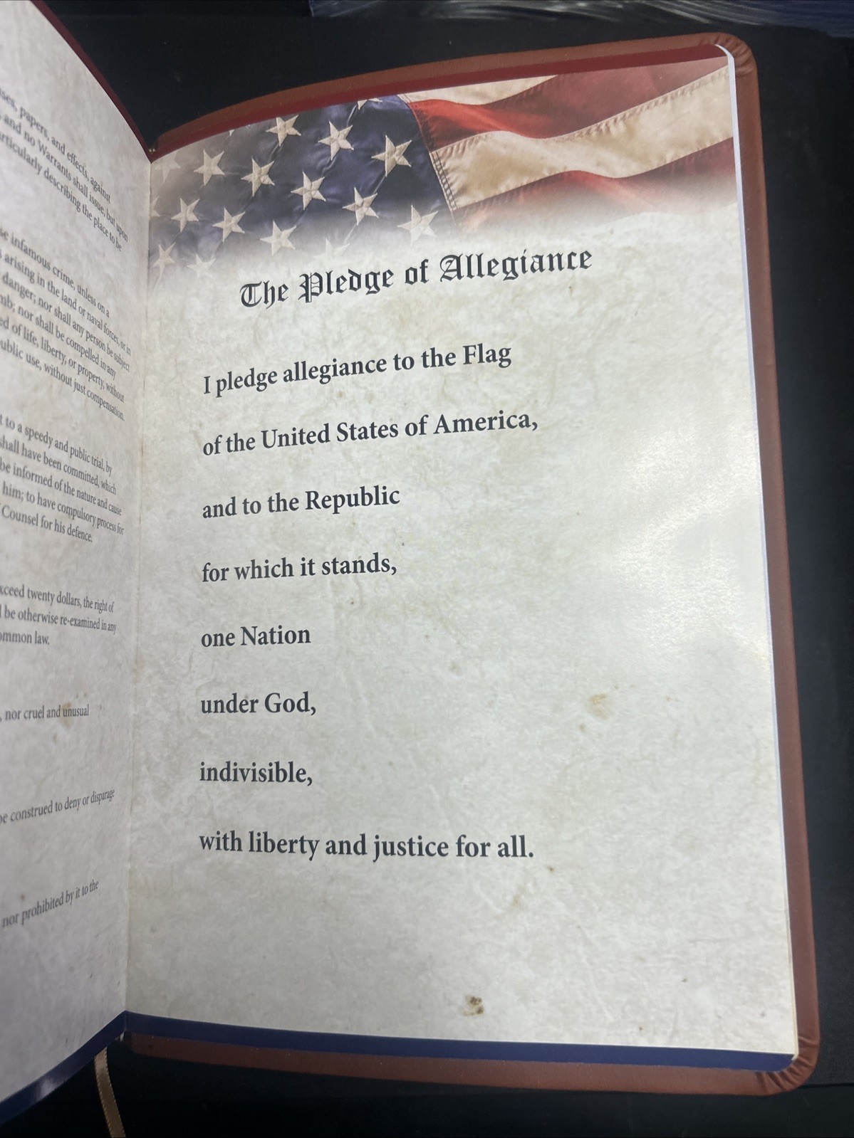 God Bless The USA Bible Lee Greenwood KJV Donald Trump Inauguration Large Print