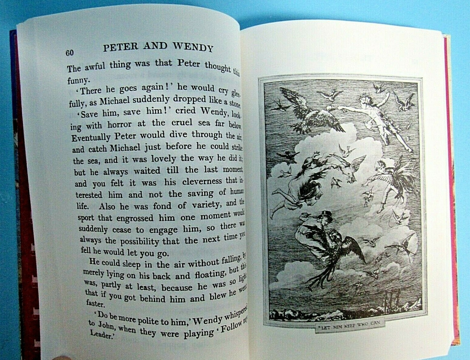 1999 EDITION PETER PAN 267-PAGE HARDCOVER BOOK BY SIR JAMES M. BARRIE