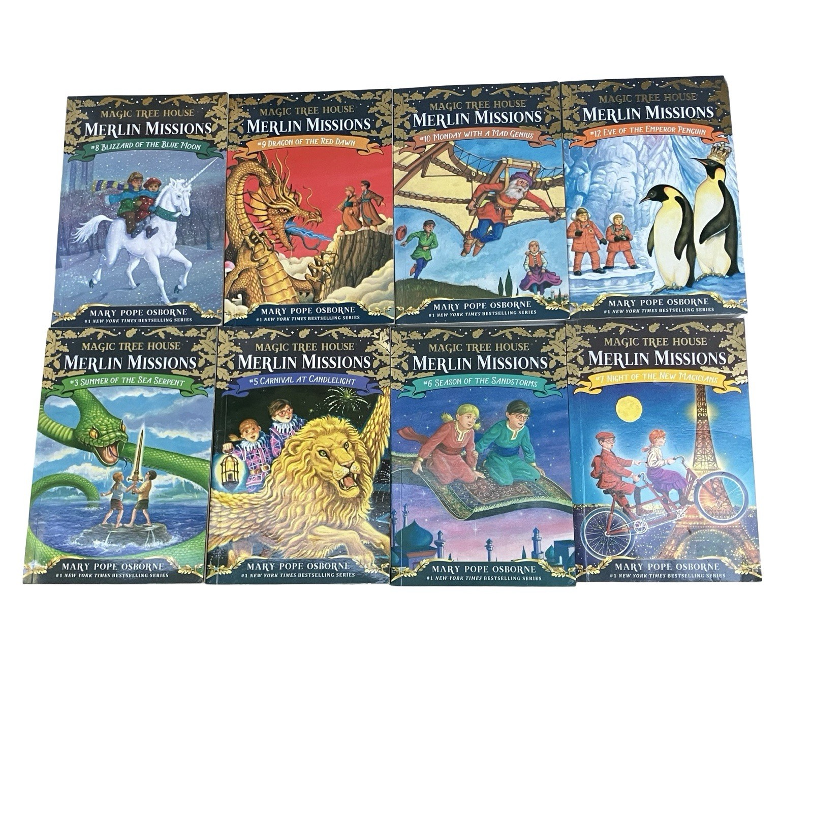 Magic Tree House Merlin Missions Books #3, 5-13, 15, 17-19, 21-22, 24 Lot Of 16