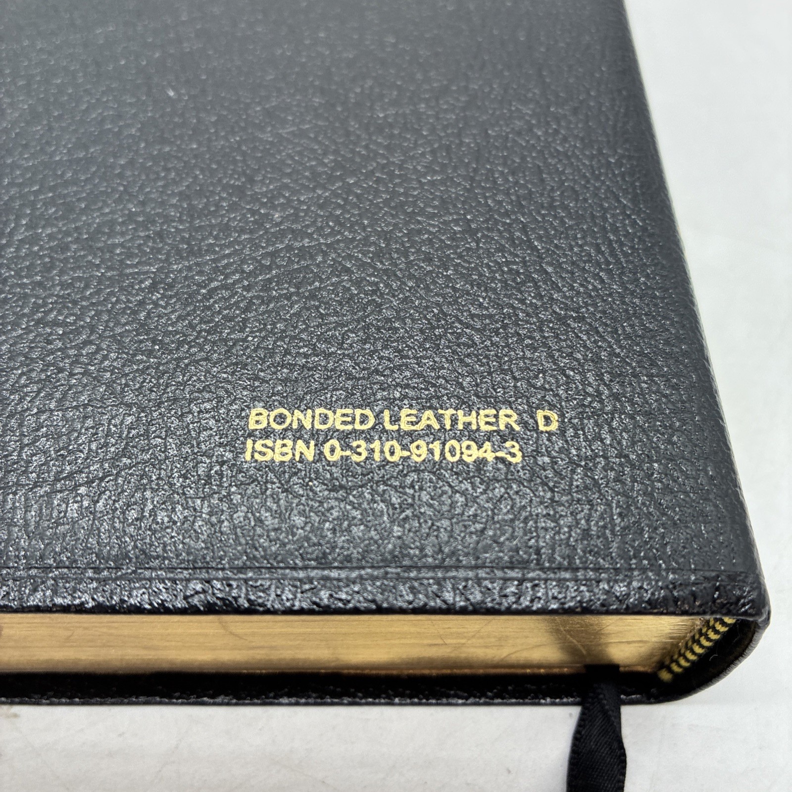 1999 Zondervan NASB STUDY BIBLE Black Bonded Leather D Red Letter USA