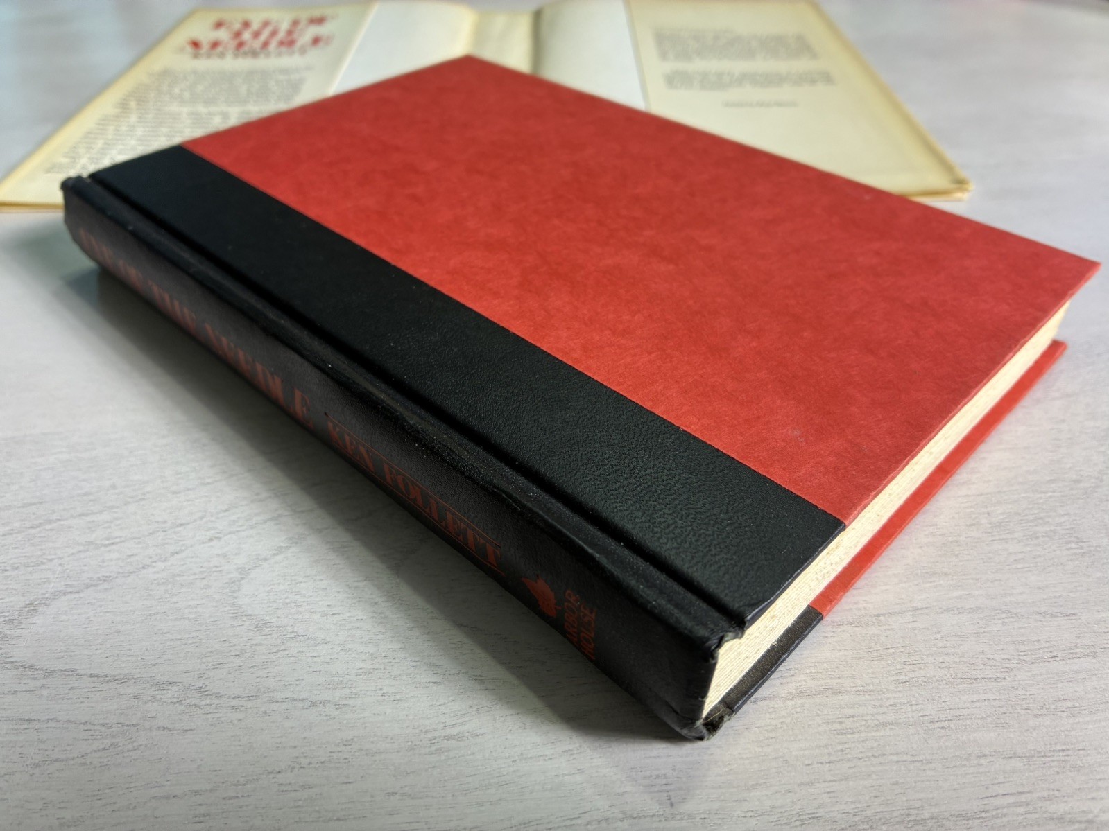 Eye of the Needle (1978) Ken Follett – G++ BCE HC/DJ Spy Thriller – Arbor House