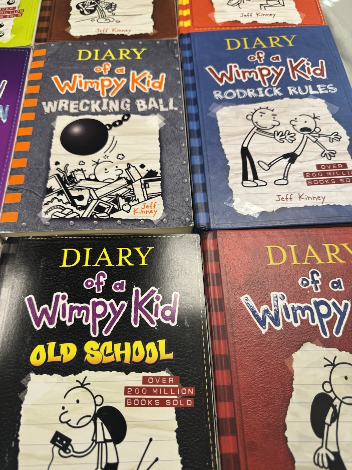 Diary of a Wimpy Kid Book Lot 19 Books Jeff Kinney Mixed HC PB VG