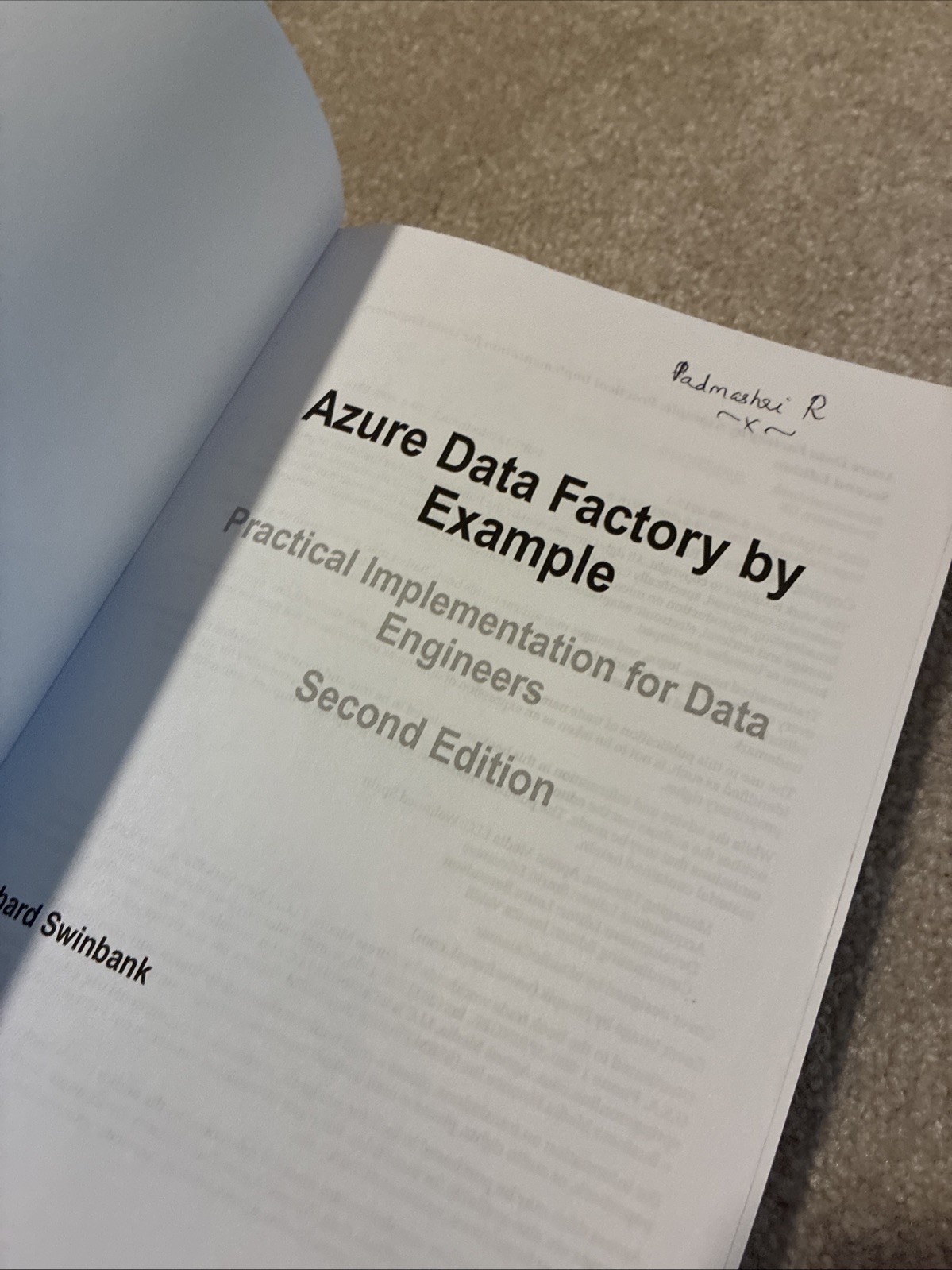 Azure Data Factory by Example ~ Richard Swinbank ~ 2nd Edition Paperback