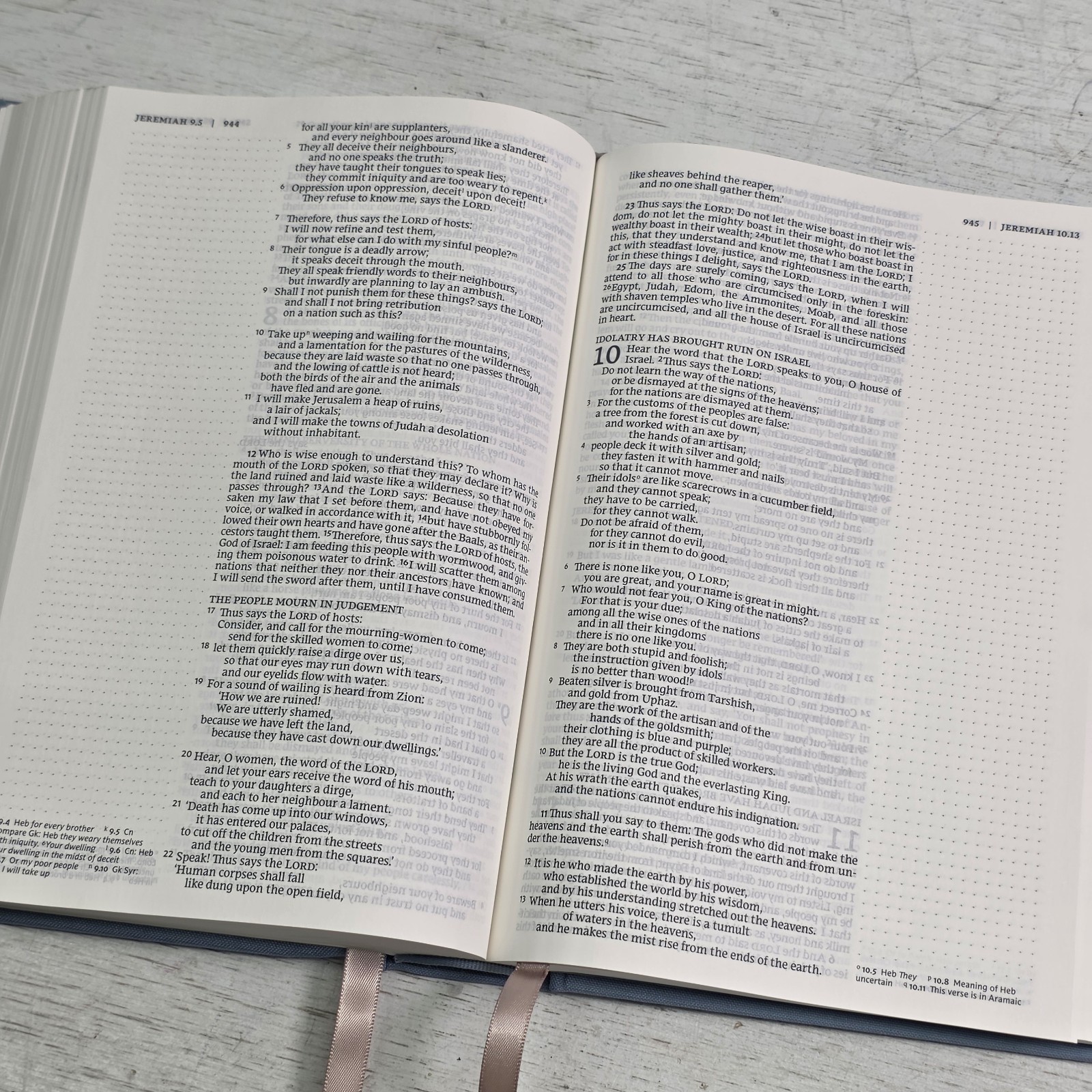 NRSV Catholic Bible Press Blue Note Taking Journal Cloth Board Canvas Hardcover