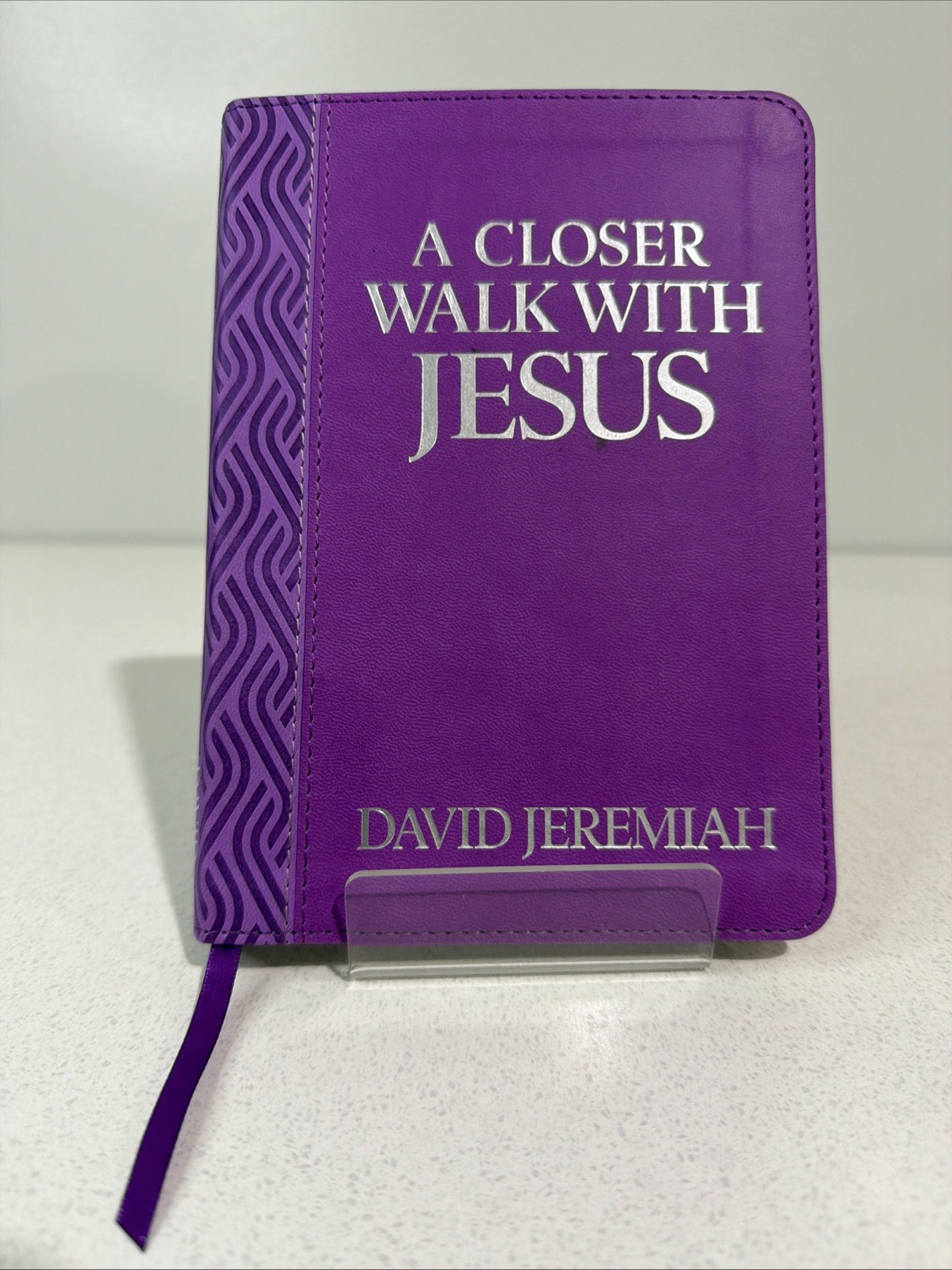 A Closer Walk with Jesus by David Jeremiah – 2025 Purple Faux Leather