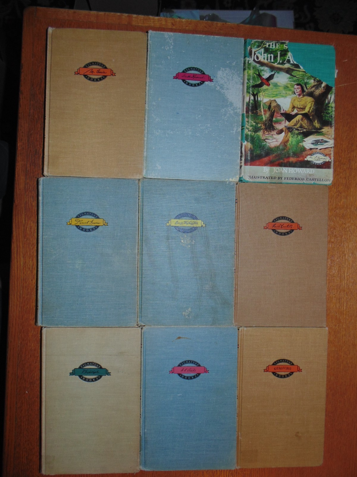 9 Signature Books HC History Homeschool Grosset & Dunlap