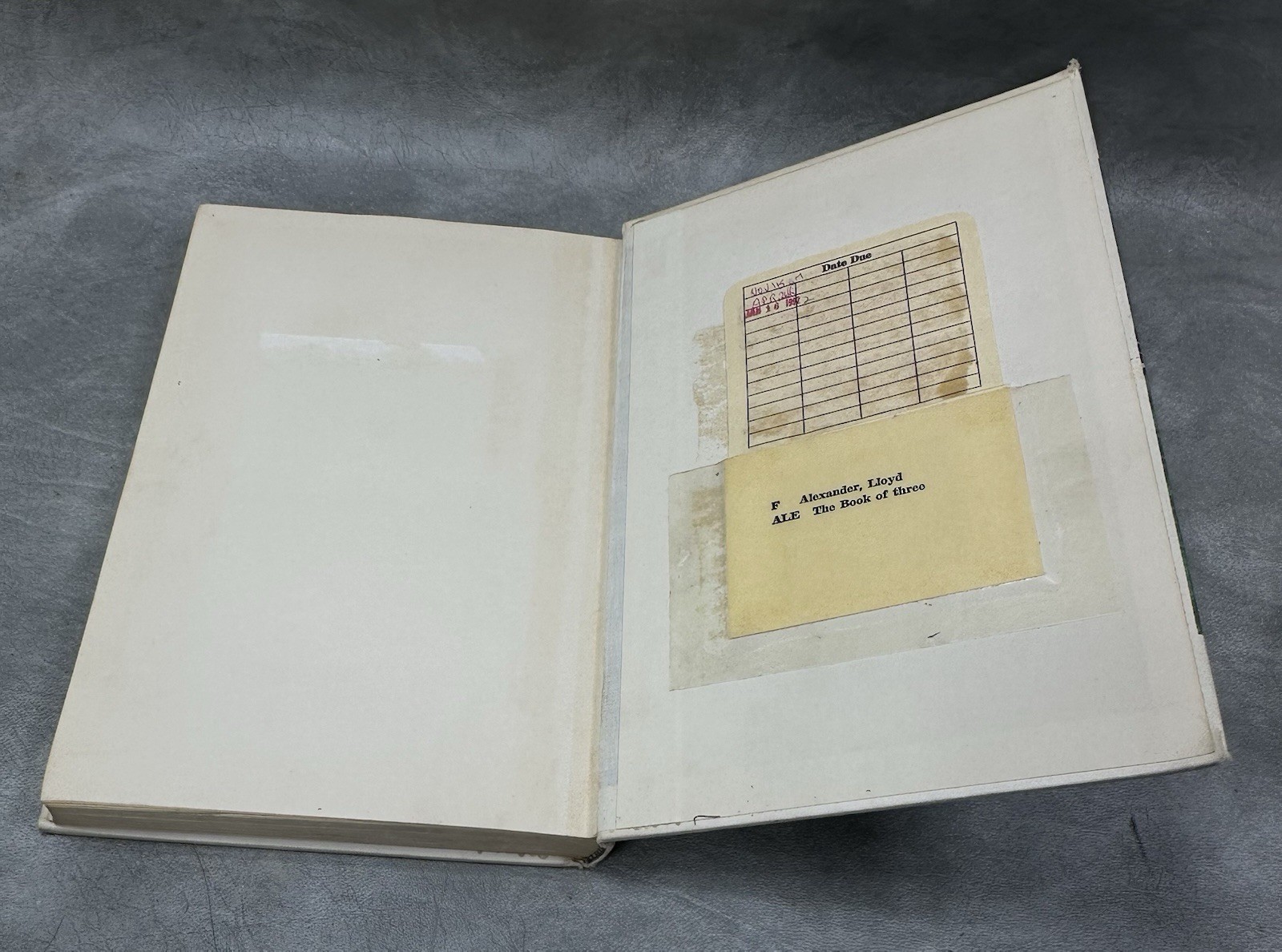 The Book of Three – Hardcover By Alexander, Lloyd First Edition