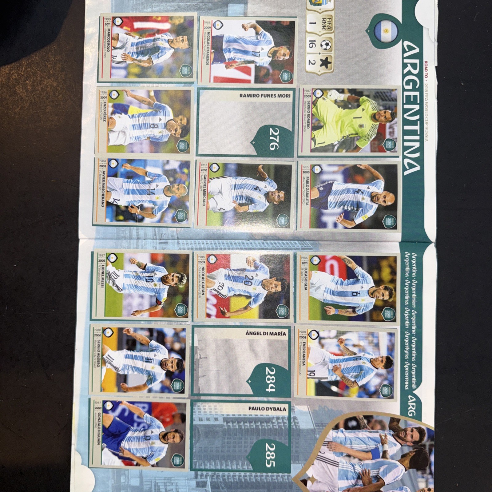 Panini Road to 2018 FIFA World Cup Russia Sticker Album w/ Stickers