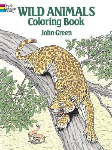 Wild Animals Coloring Book (Dover Nature Coloring Book) – Paperback – GOOD