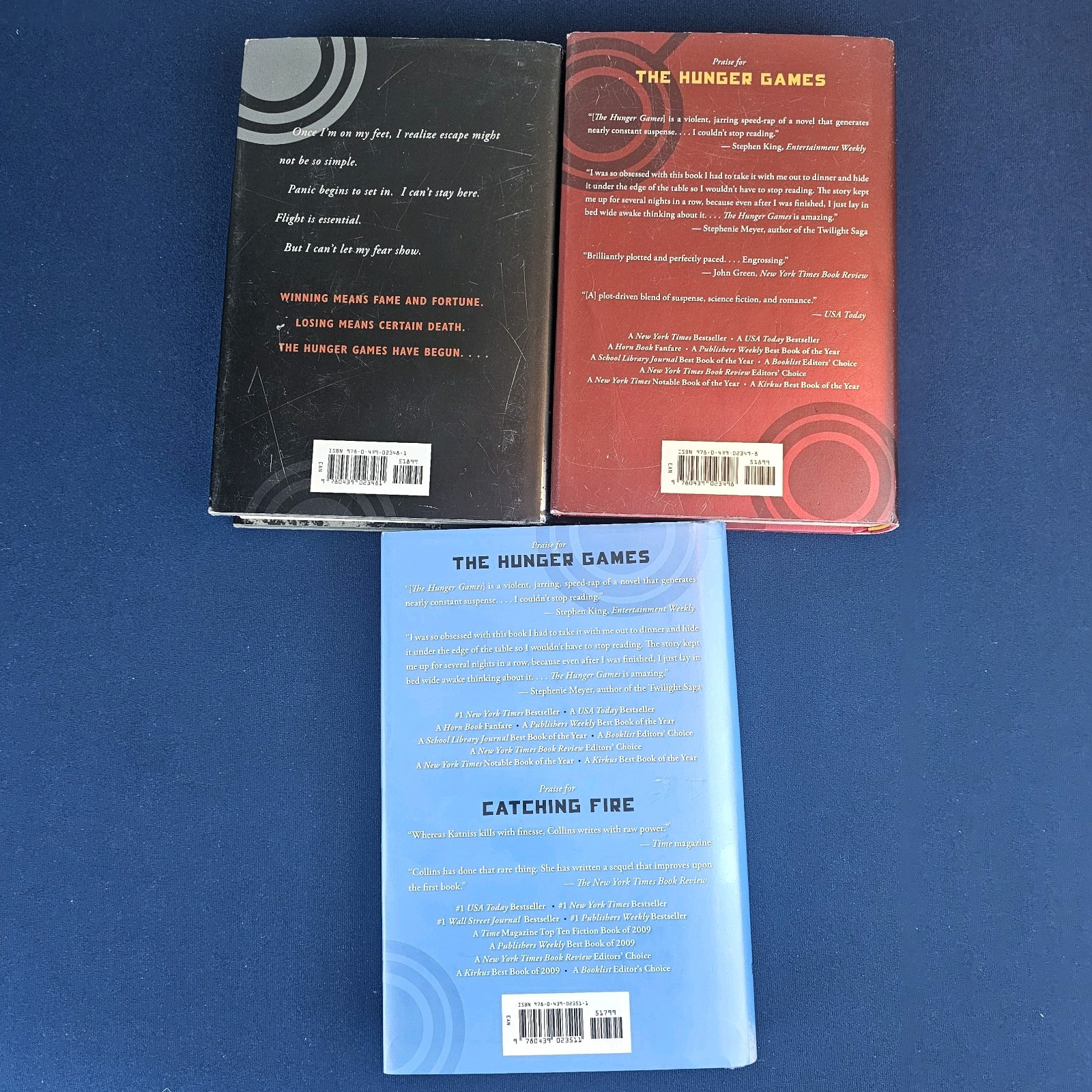 Hunger Games Trilogy by Suzanne Collins Hardcover First Edition Books