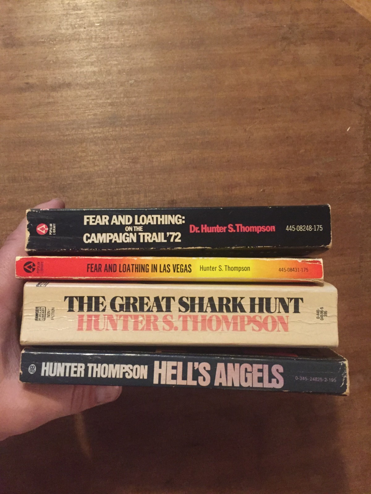 HUNTER S. THOMPSON Paperback Book Lot x4 1970’s See Description
