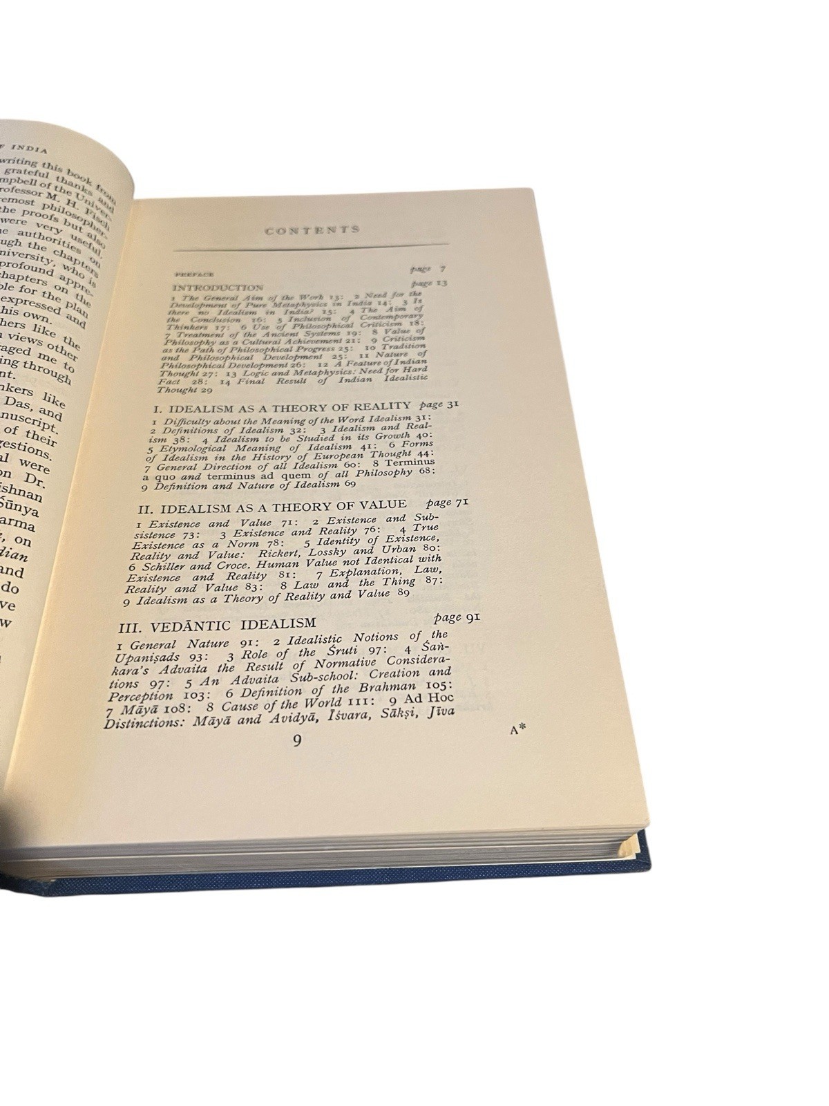 Idealistic Thought of India, Hardcover by Raju, P. T., 1953 George Allen & Unwin