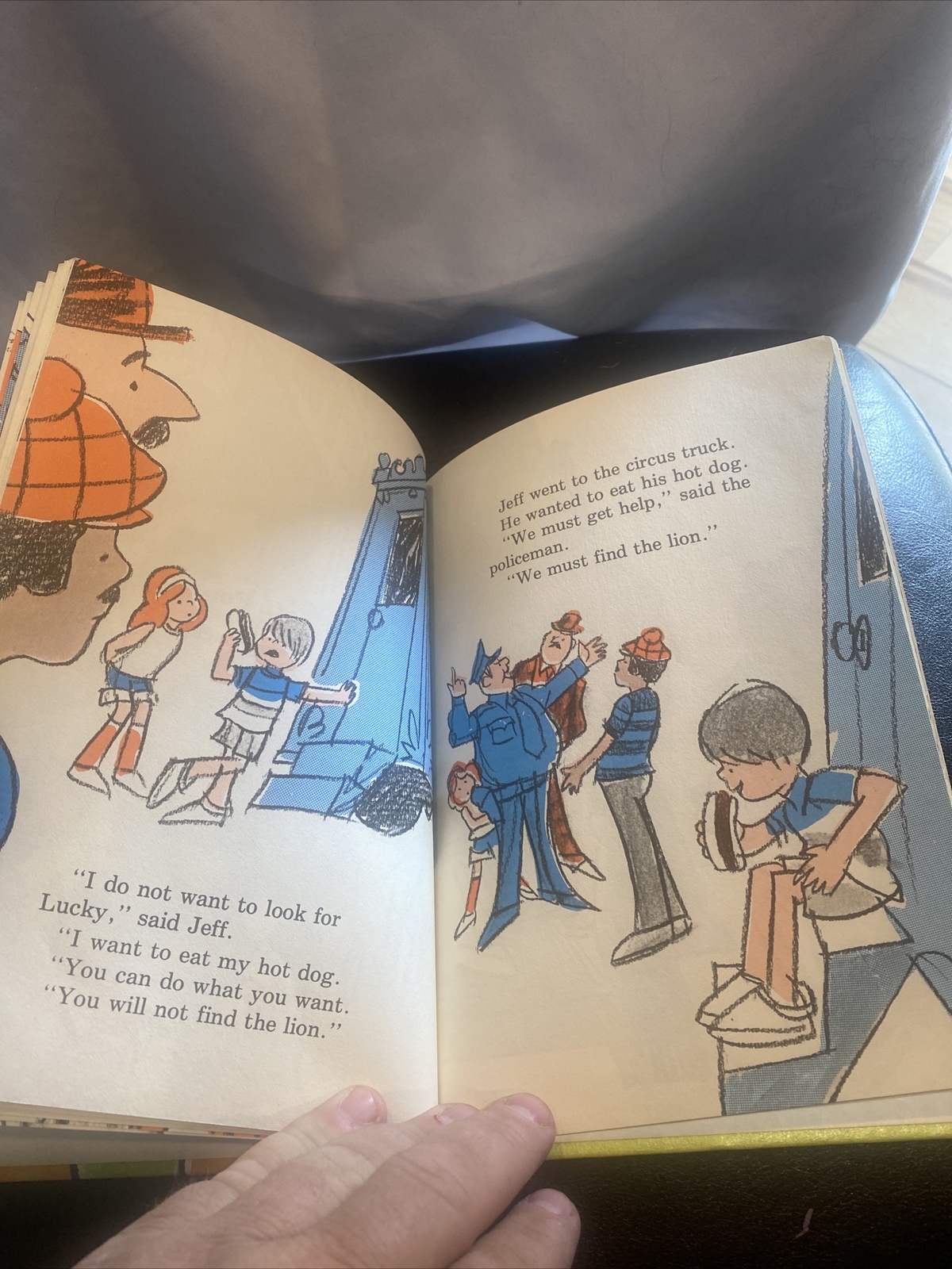 Treat Truck and the Lucky Lion Book 1974 Jack Humphrey Benefic Press Vintage
