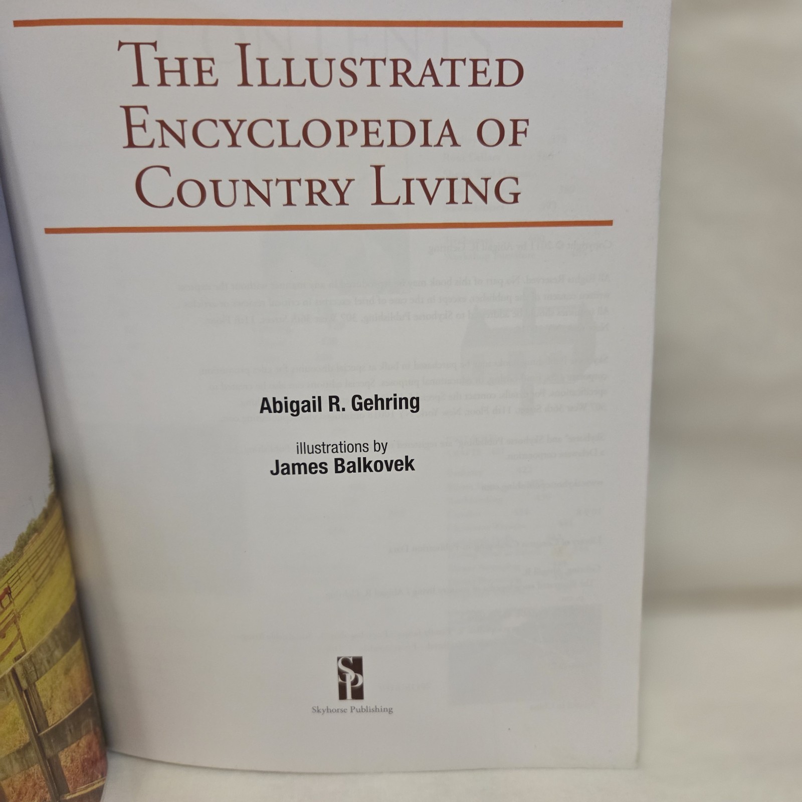 Illustrated Encyclopedia of Country Living Abigail Gehring Homesteading Farming