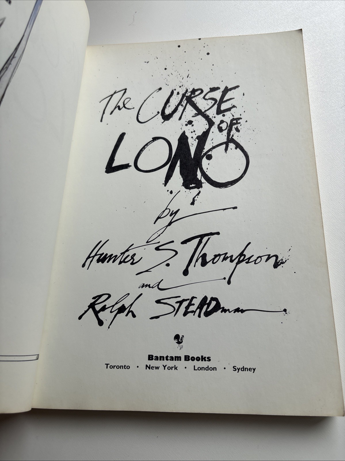 1983 The Curse of LONO Hunter S Thompson & Ralph Steadman Paperback