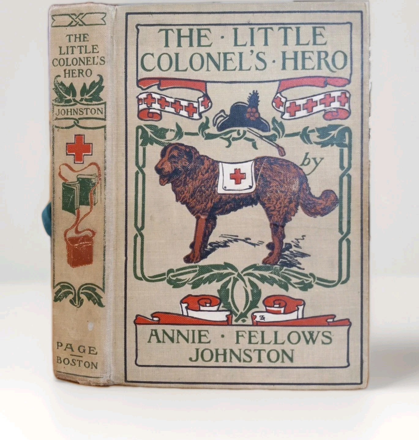 Antique Little Colonel’s Hero, Annie Fellows Johnston, 1910, Decrative Binding