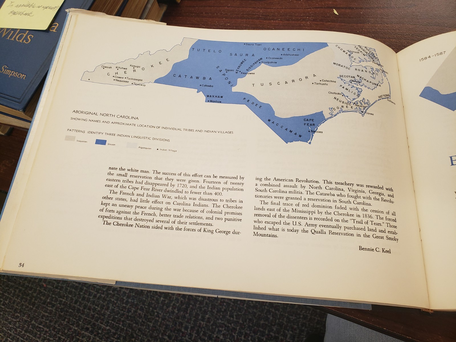 ATLAS of NORTH CAROLINA, by Lonsdale 1967 USED NC Book 158 pages