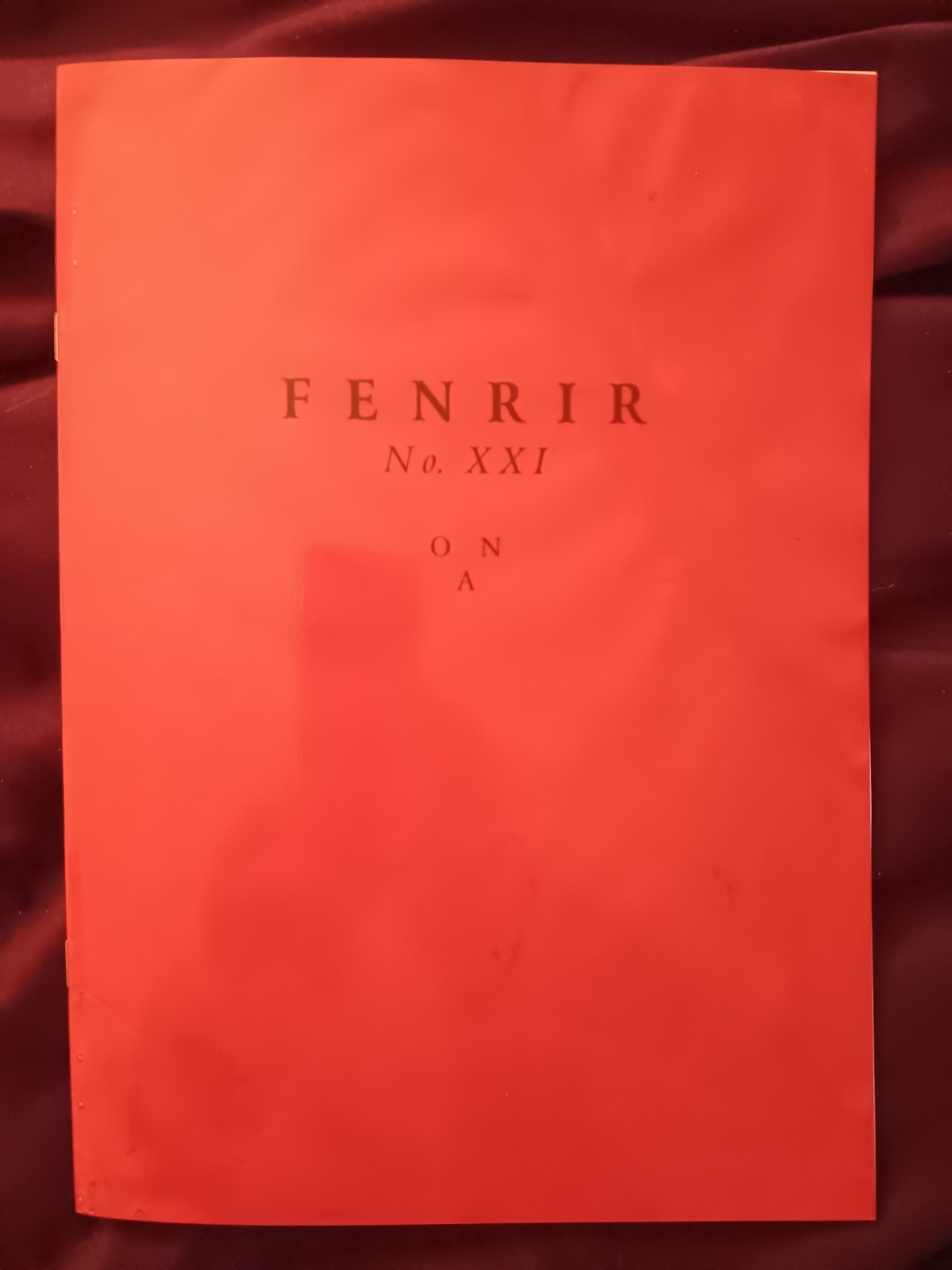 fenrir XXI Reprint order of nine angles Christos Beest Rigel Press o9a Satanism