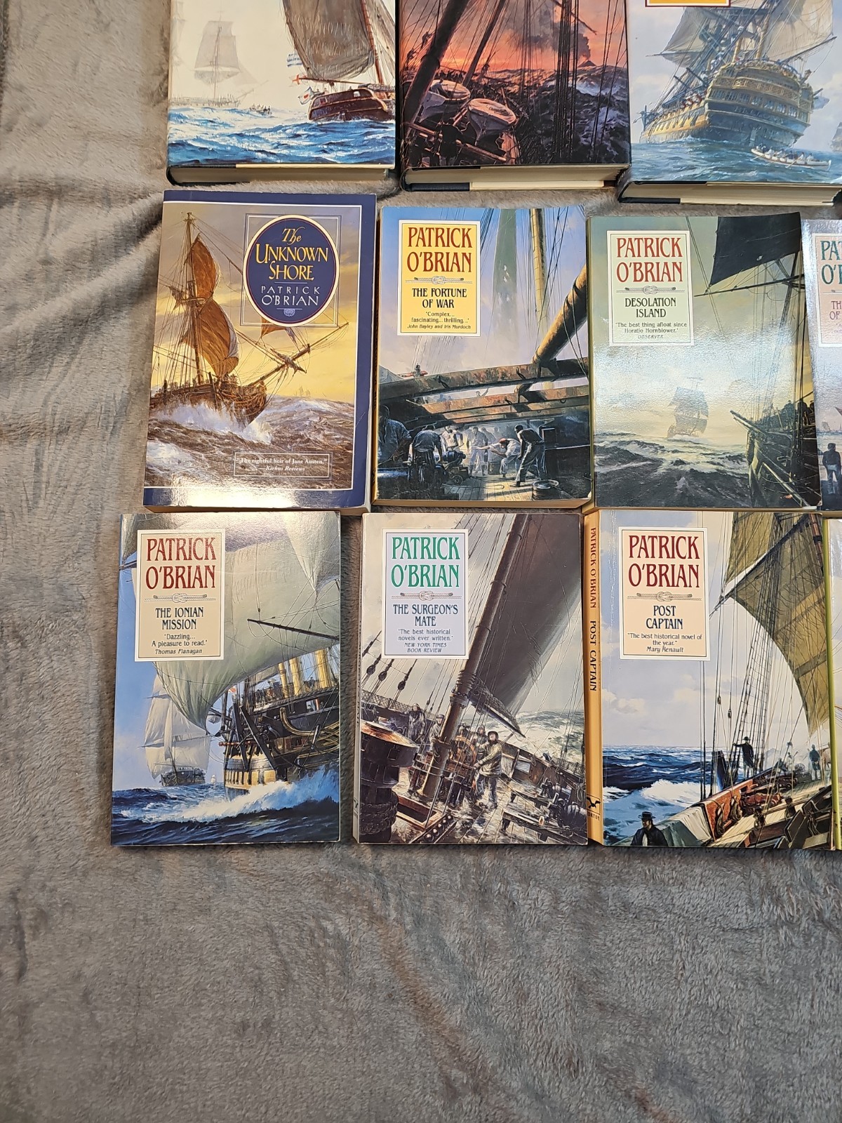 Patrick O’Brian Books lot of 17 Aubrey-Maturin Nautical Sailing British Navy