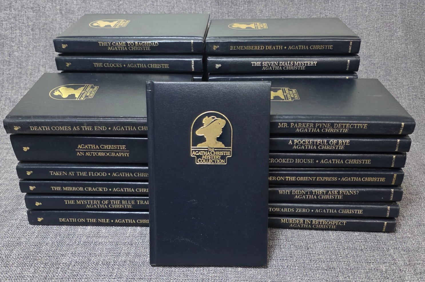 Agatha Christie Mystery Collection – Lot of 32 Books – Bantam Leatherette HC Set
