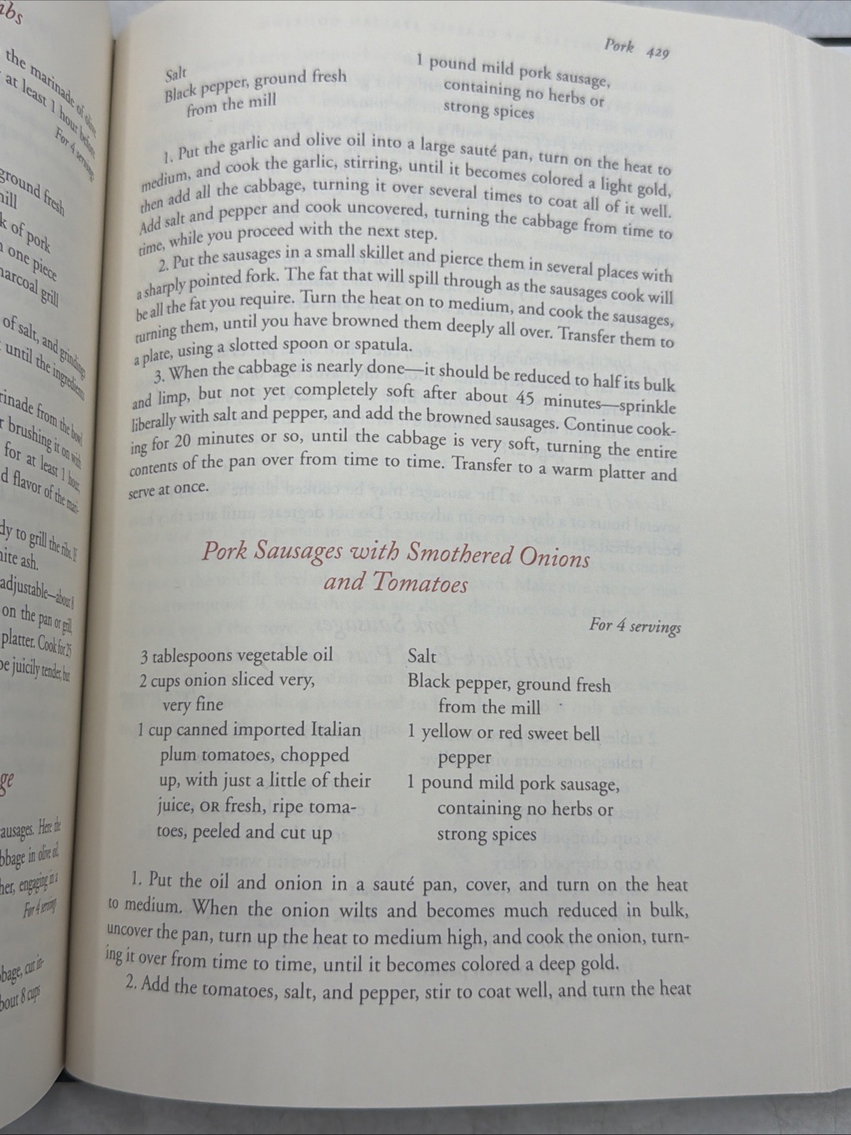 Essentials of Classic Italian Cooking by Marcella Hazan 1993 Cookbook : VeryGood