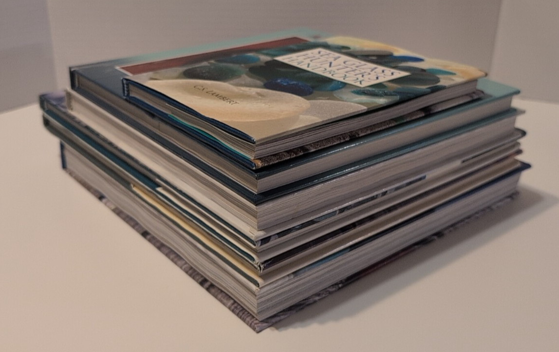 Lot of Books about Sea Glass Beachcombing