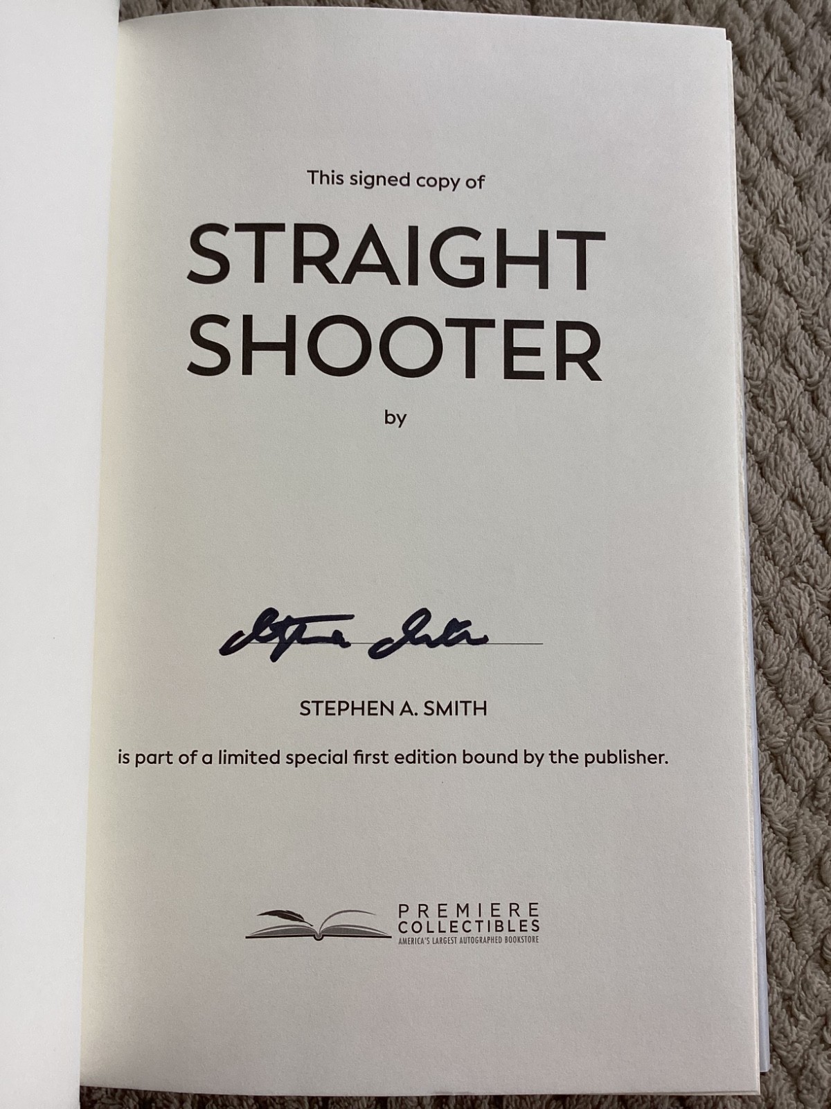 *Signed* Straight Shooter : A Memoir by Stephen A. Smith (2023, Hardcover)