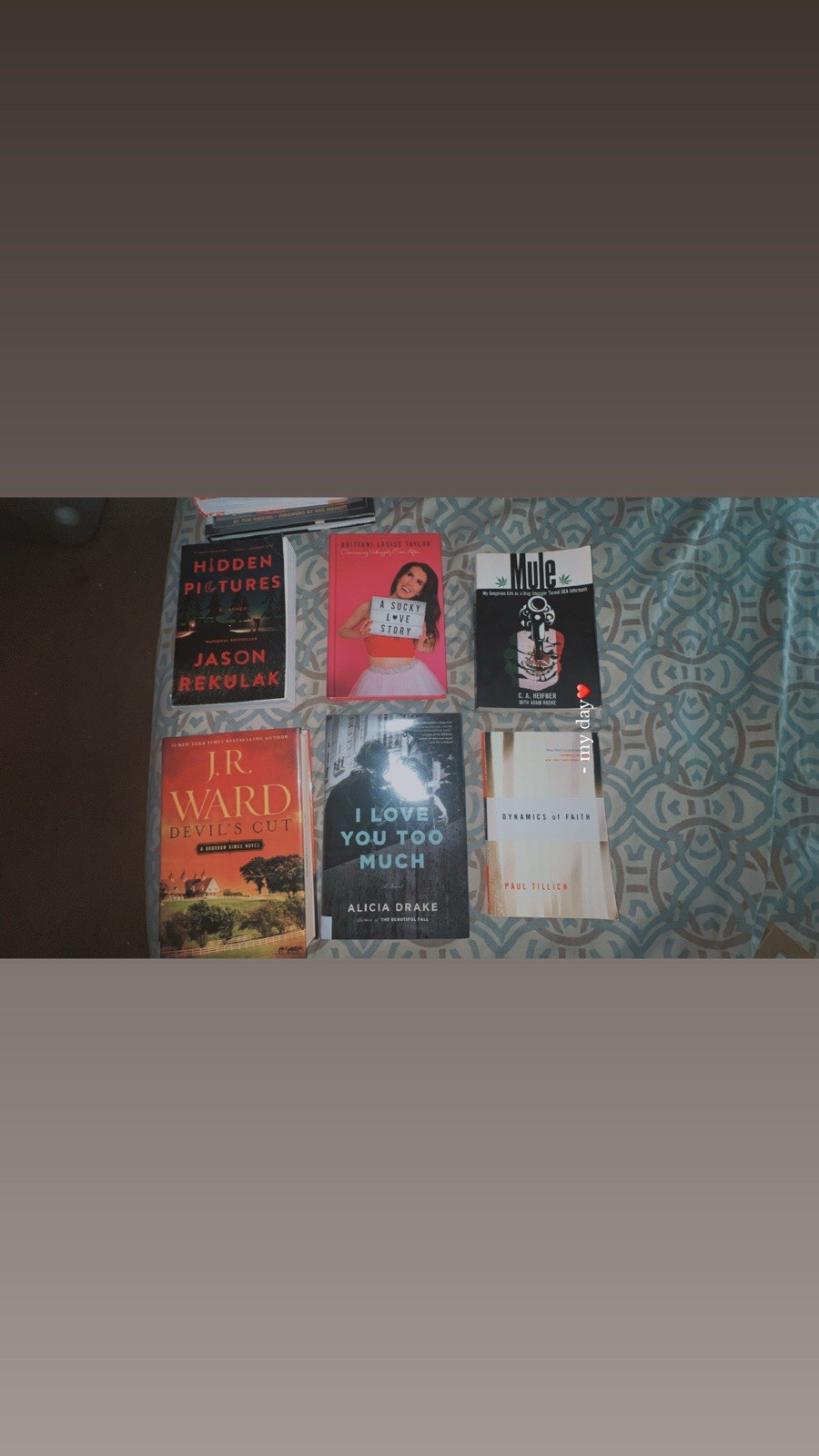 Mixed Bulk Lot of 6 Romance Fiction novels Paperback Books from Random Authors