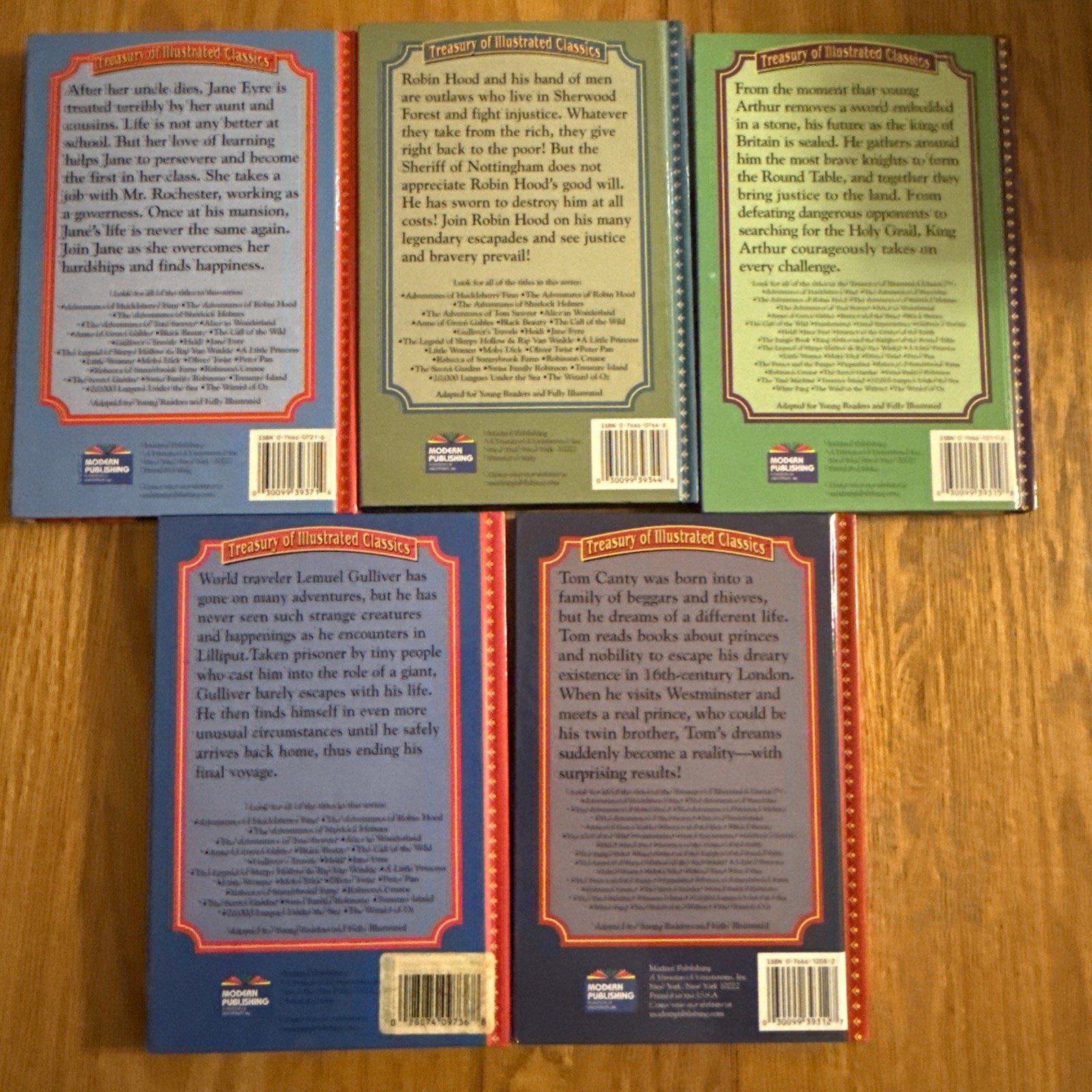 Lot of 5 Dalmation Press Children’s & Treasury Of Illustrated Classics Books HC