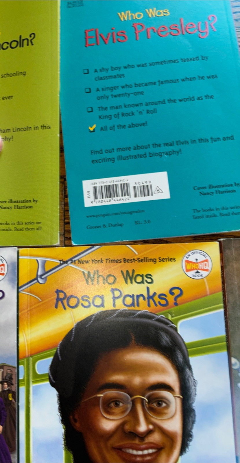 Lot of 50 Who Was / What Was / Where Is Books Biography History Homeschool Paper
