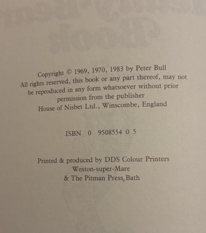 The Teddy Bear Book *FLAT-SIGNED* by Peter Bull and Numbered 0743 out of 10,000