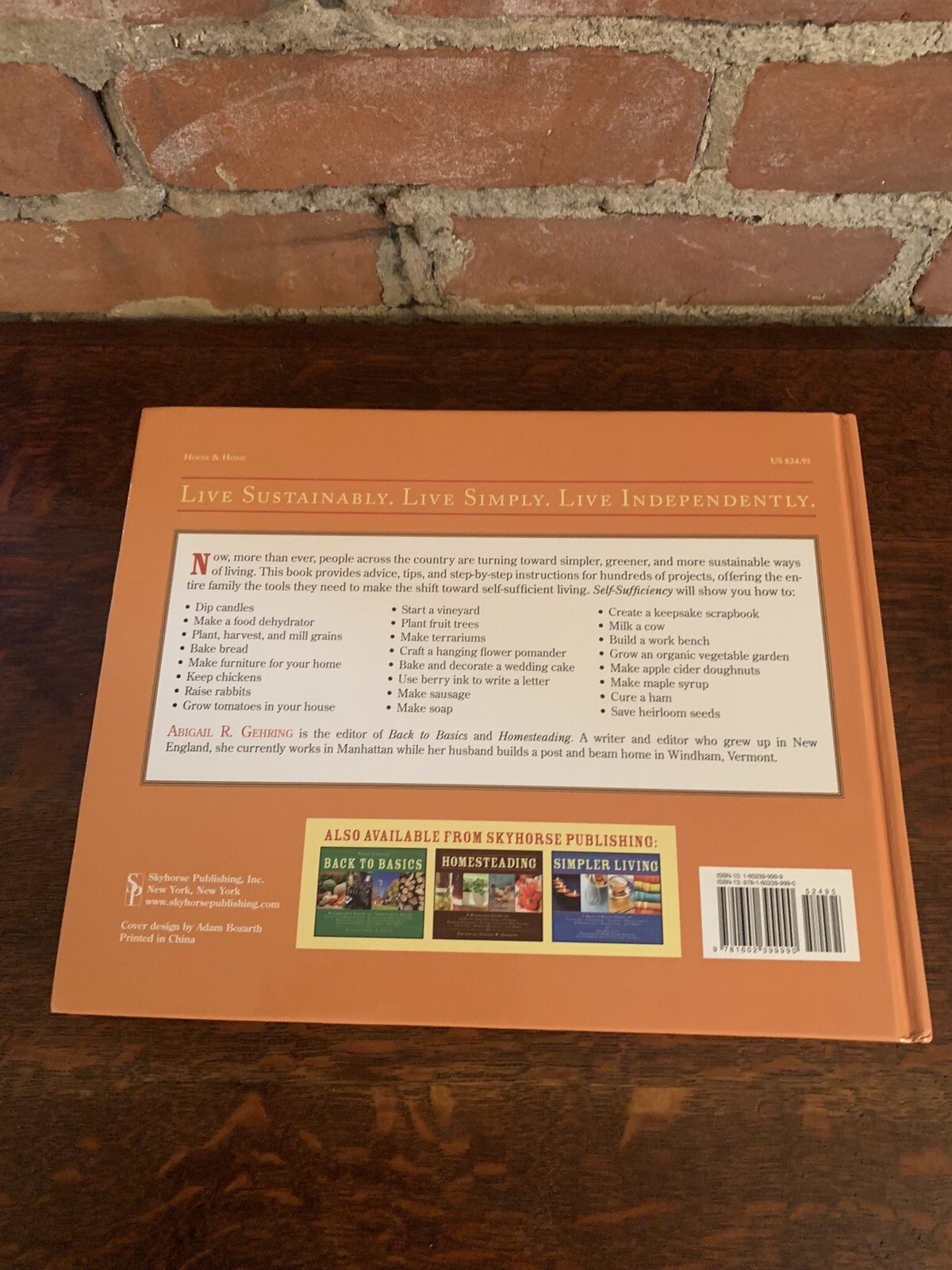 Self-Sufficiency A Complete Guide HC Abigail R. Gehring Homesteading Canning