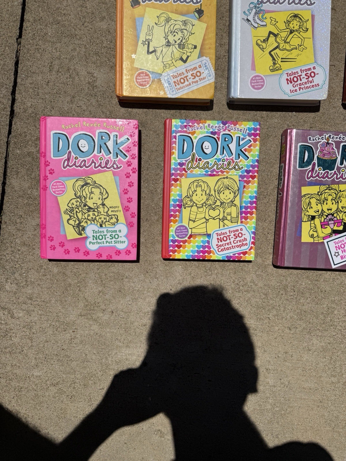 Lot Of 9 Dork Diaries Books By Rachel Renee Russell – 8 Hardcover, 1 Paperback