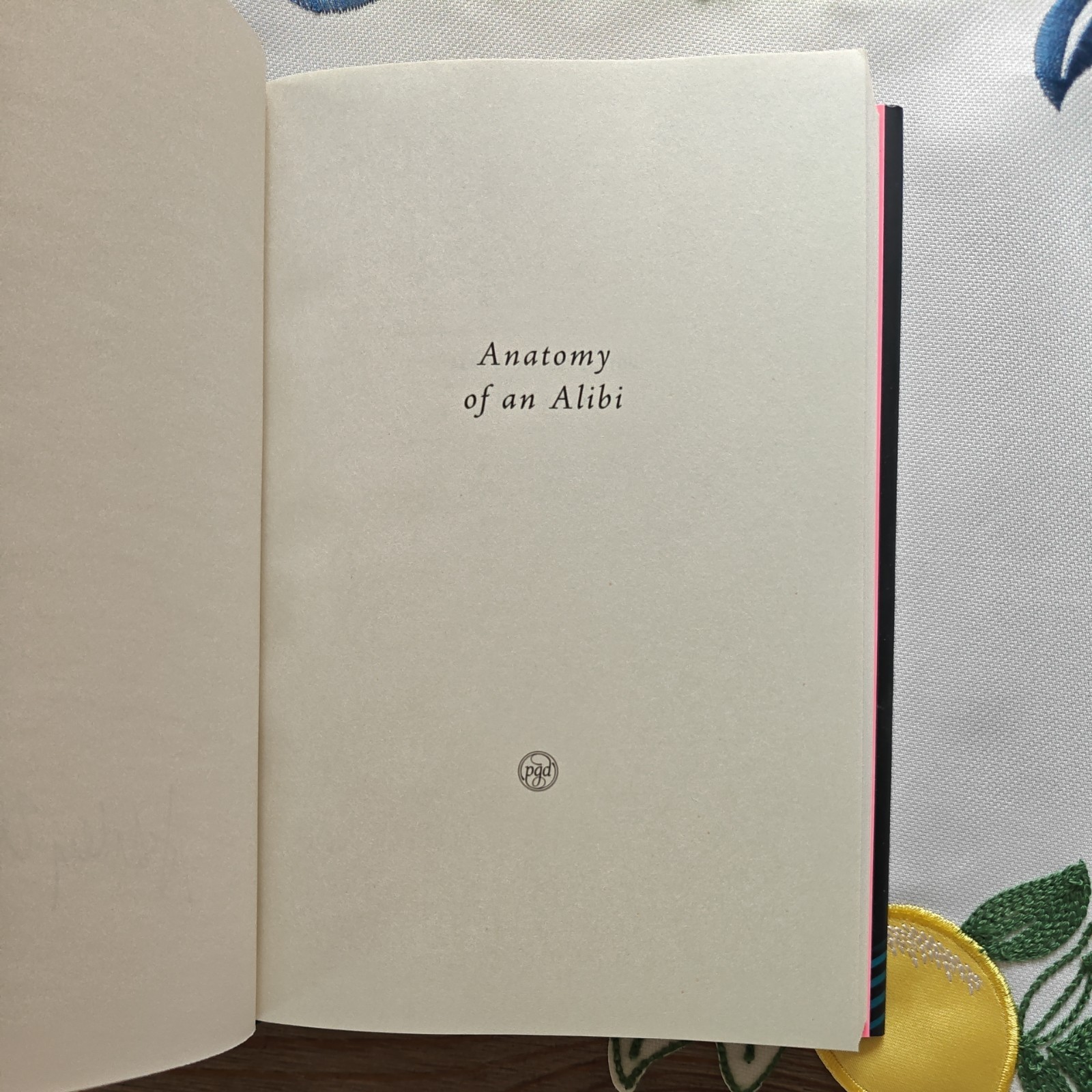 ANATOMY OF AN ALIBI Ashley Elston Signed Copy Hardcover 2026 First Edition