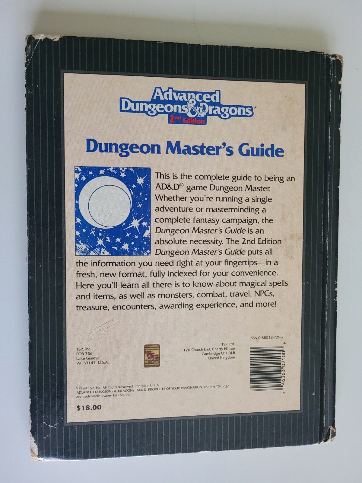 TSR 2E AD&D Advanced Dungeons & Dragons 2nd Edition Dungeon Master’s Guide