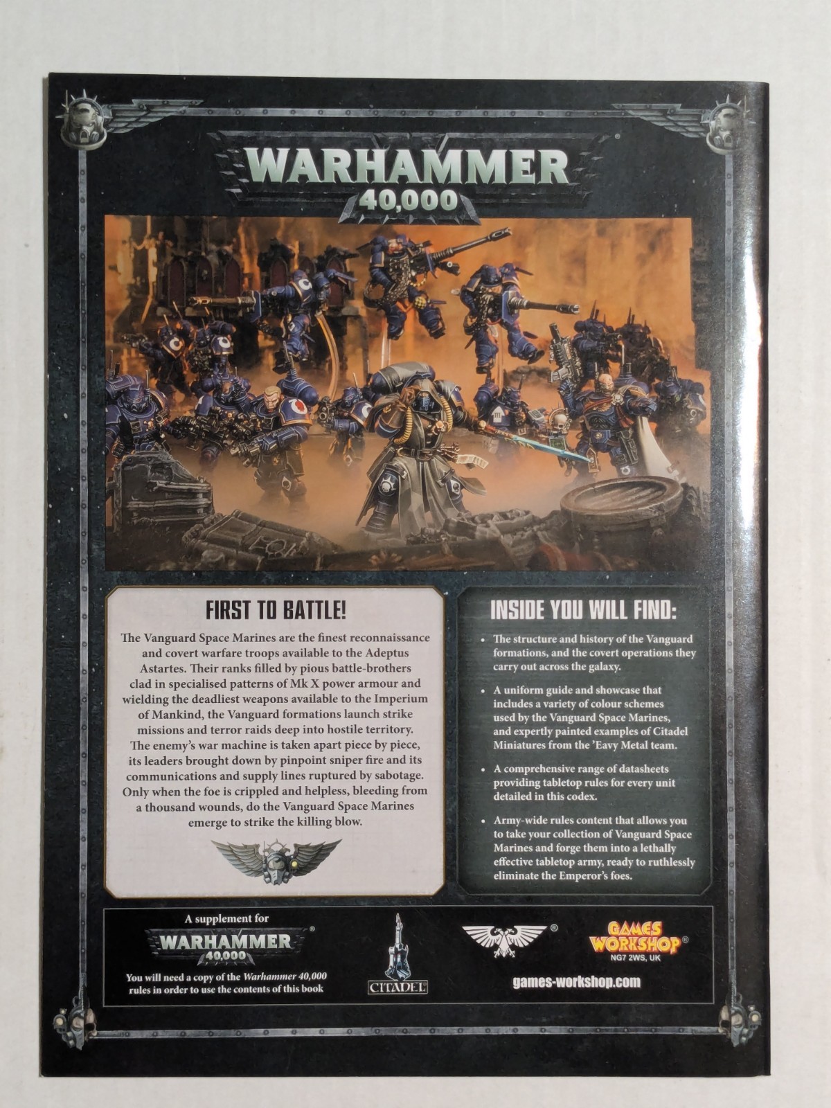 Warhammer 40,000 – Codex Adeptus Astartes – Vanguard Space Marines & Shadowspear