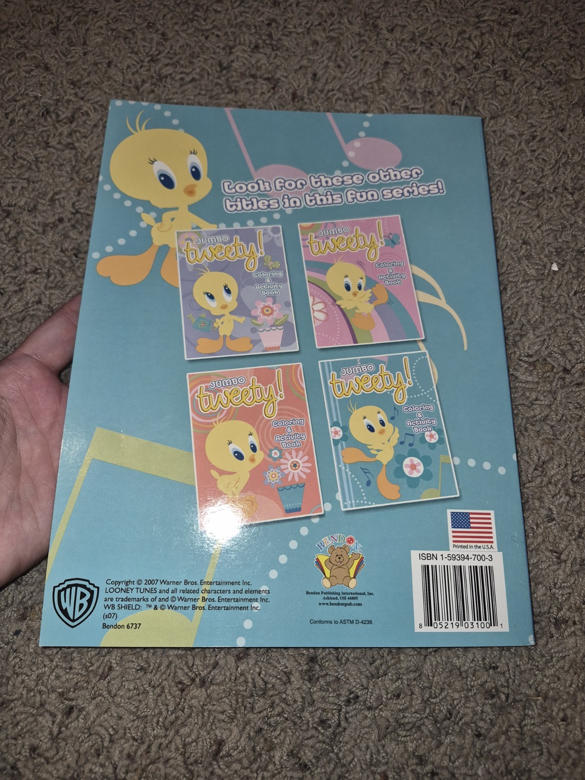 Tweety Jumbo Coloring & Activity Book from 2008