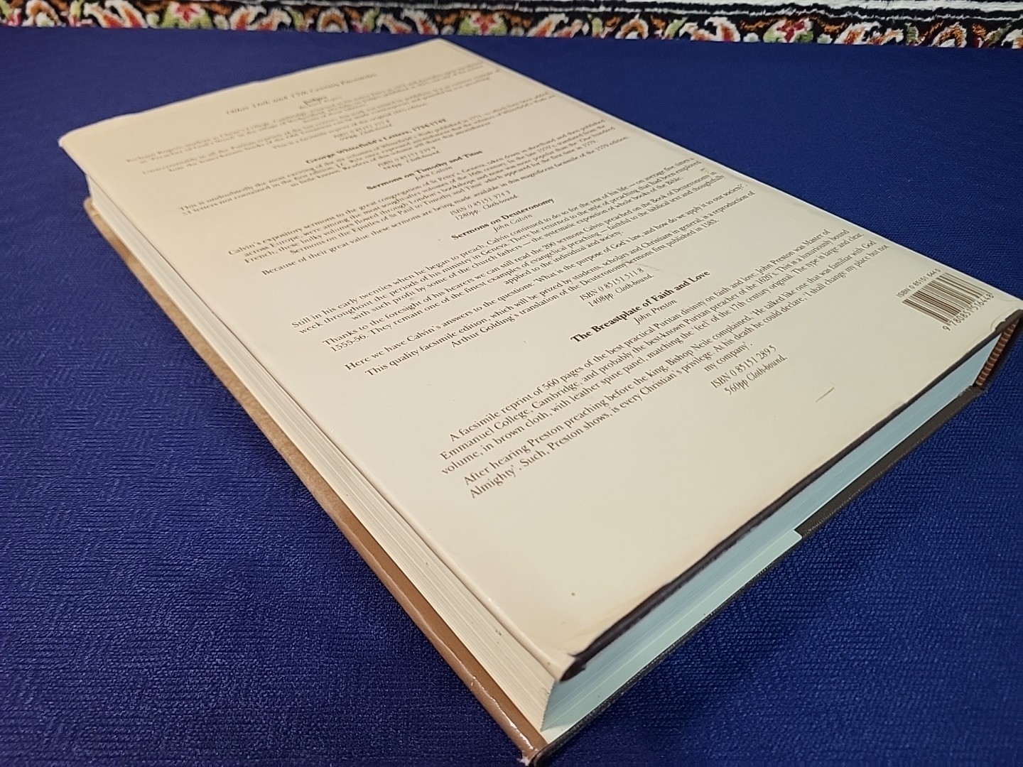 Sermons on Job John Calvin Facsimile of 1574 Edition Banner Truth 1993 HCDJ