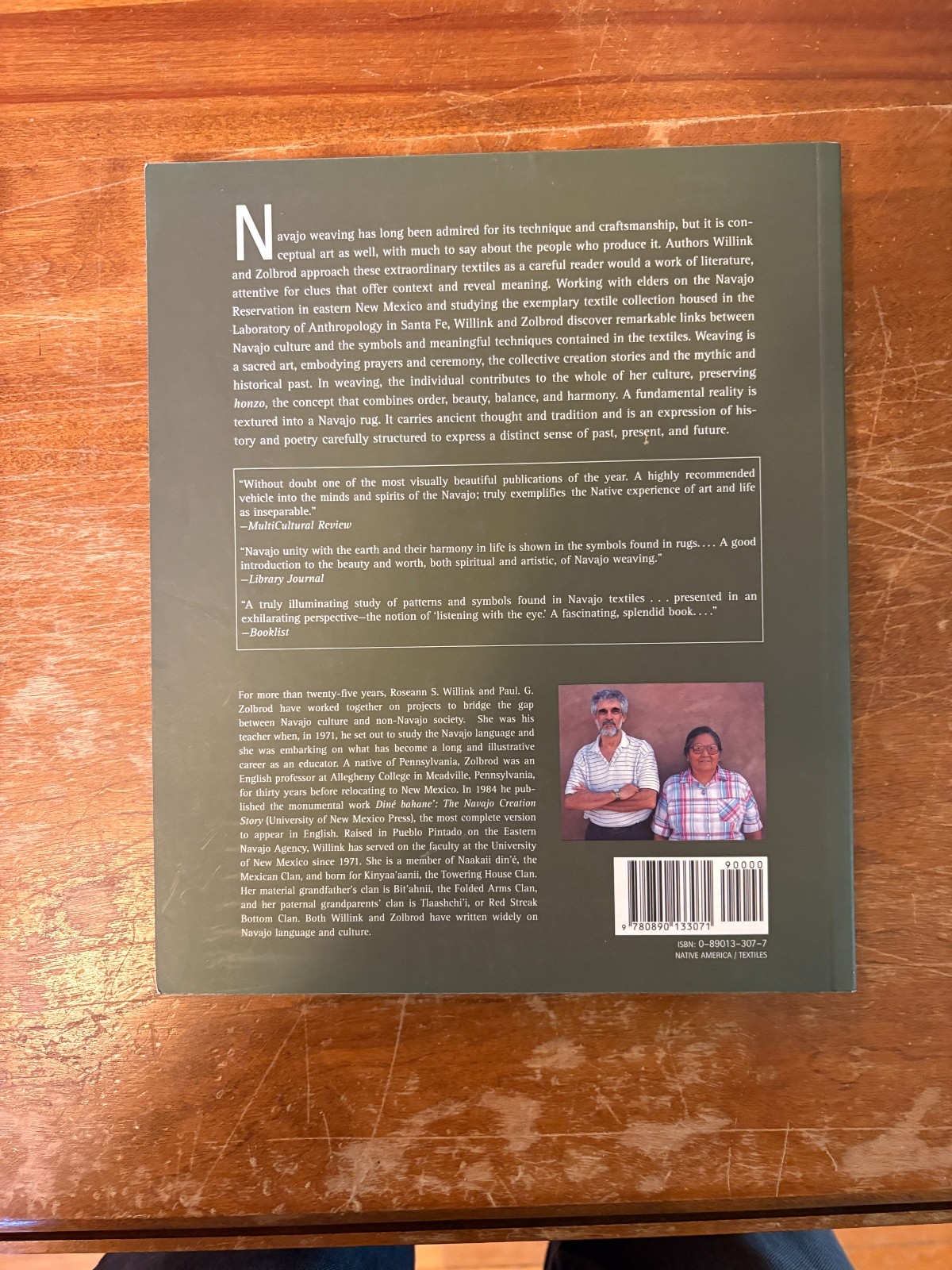 Weaving a World: Textiles and the Navajo Way of Seeing Paul G. Zolbrod