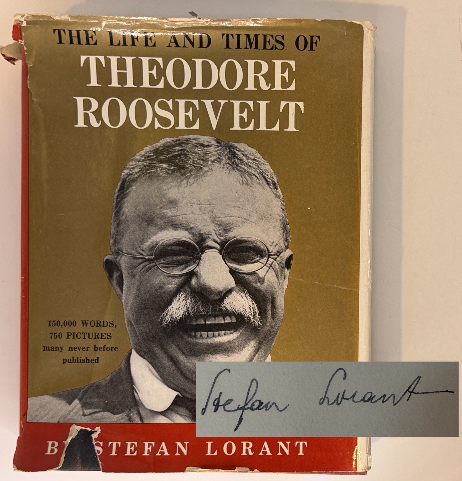 SIGNED 1st Ed 1959: Life & Times of Theodore Roosevelt by Lorant HC/DJ 📖