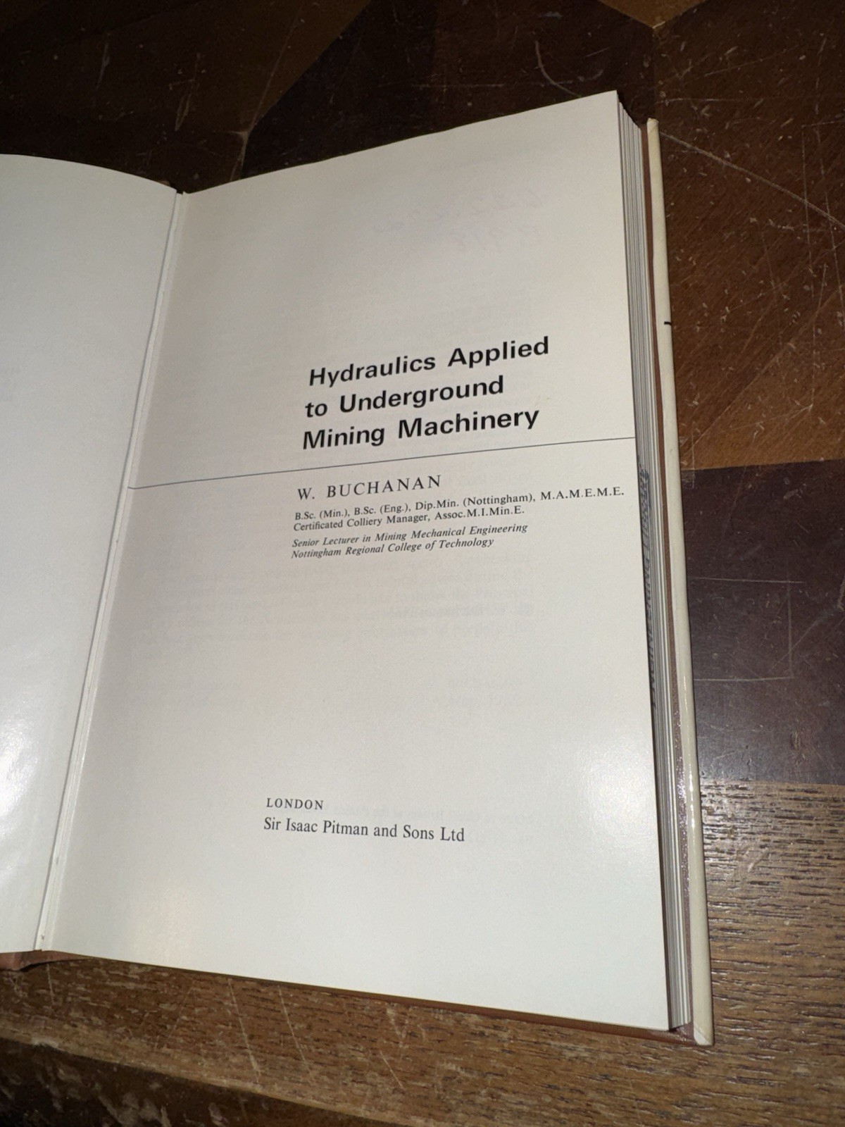 Hydraulics Applies To Underground Mining Machinery, W. Buchanan, HCDJ