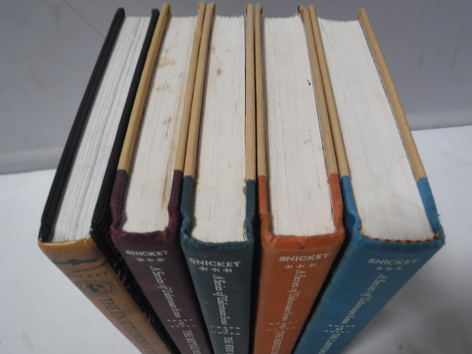 5x Lemony Snicket’s A Series of Unfortunate Events Book Set 2, 3, 8, 9 1st Ed
