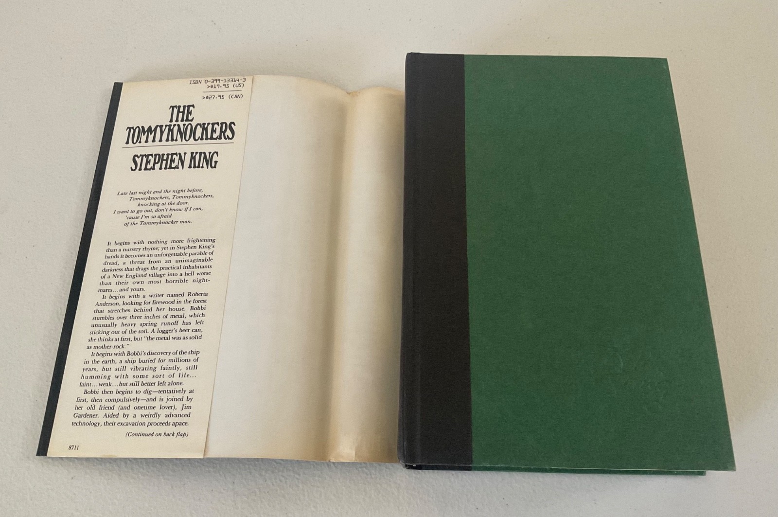 Stephen King The Tommyknockers First Edition 1st Print 1987 Hard Cover DJ Putnam