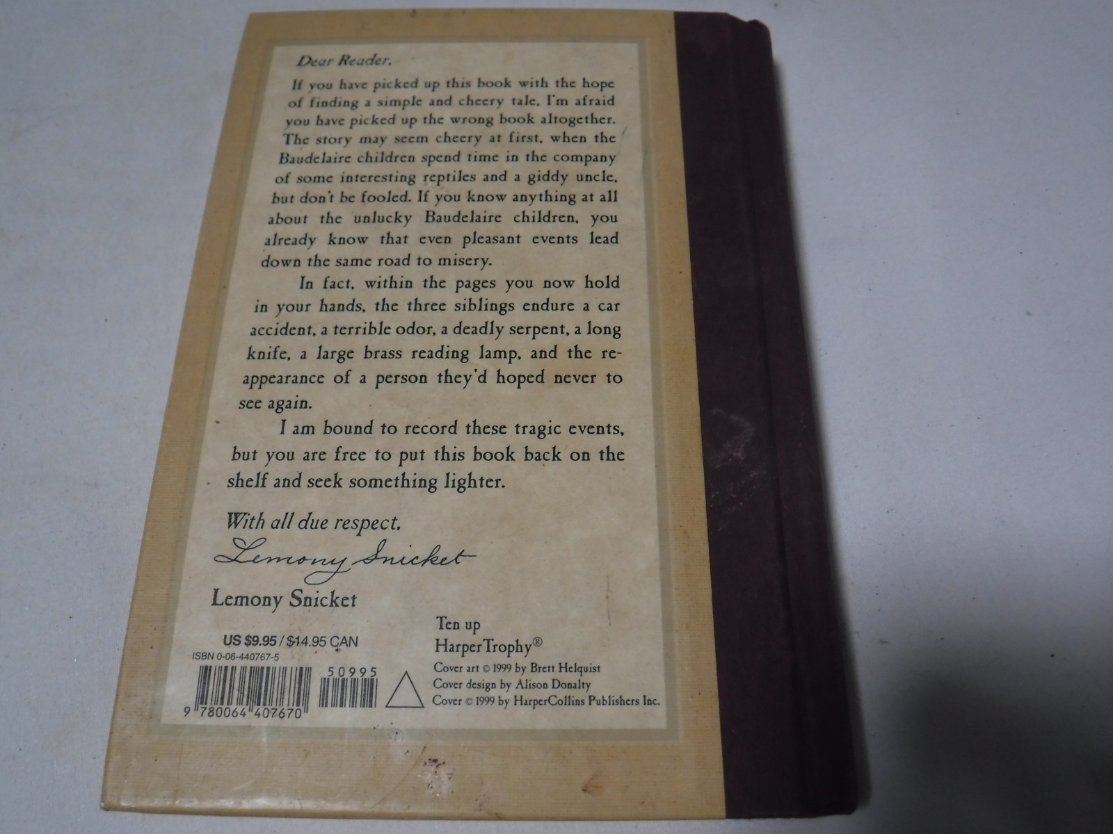 5x Lemony Snicket’s A Series of Unfortunate Events Book Set 2, 3, 8, 9 1st Ed
