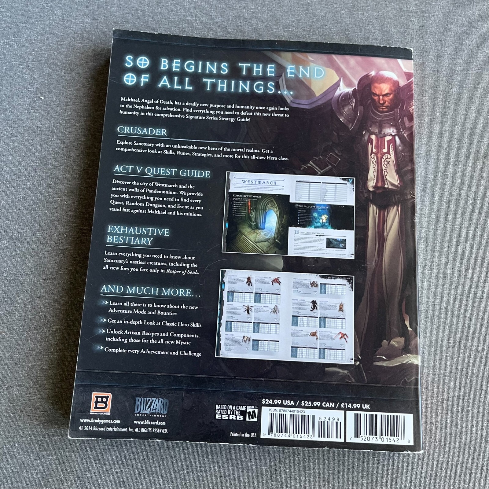Diablo Reaper Of Souls Expansion Set Brady Games Signature Series Guide