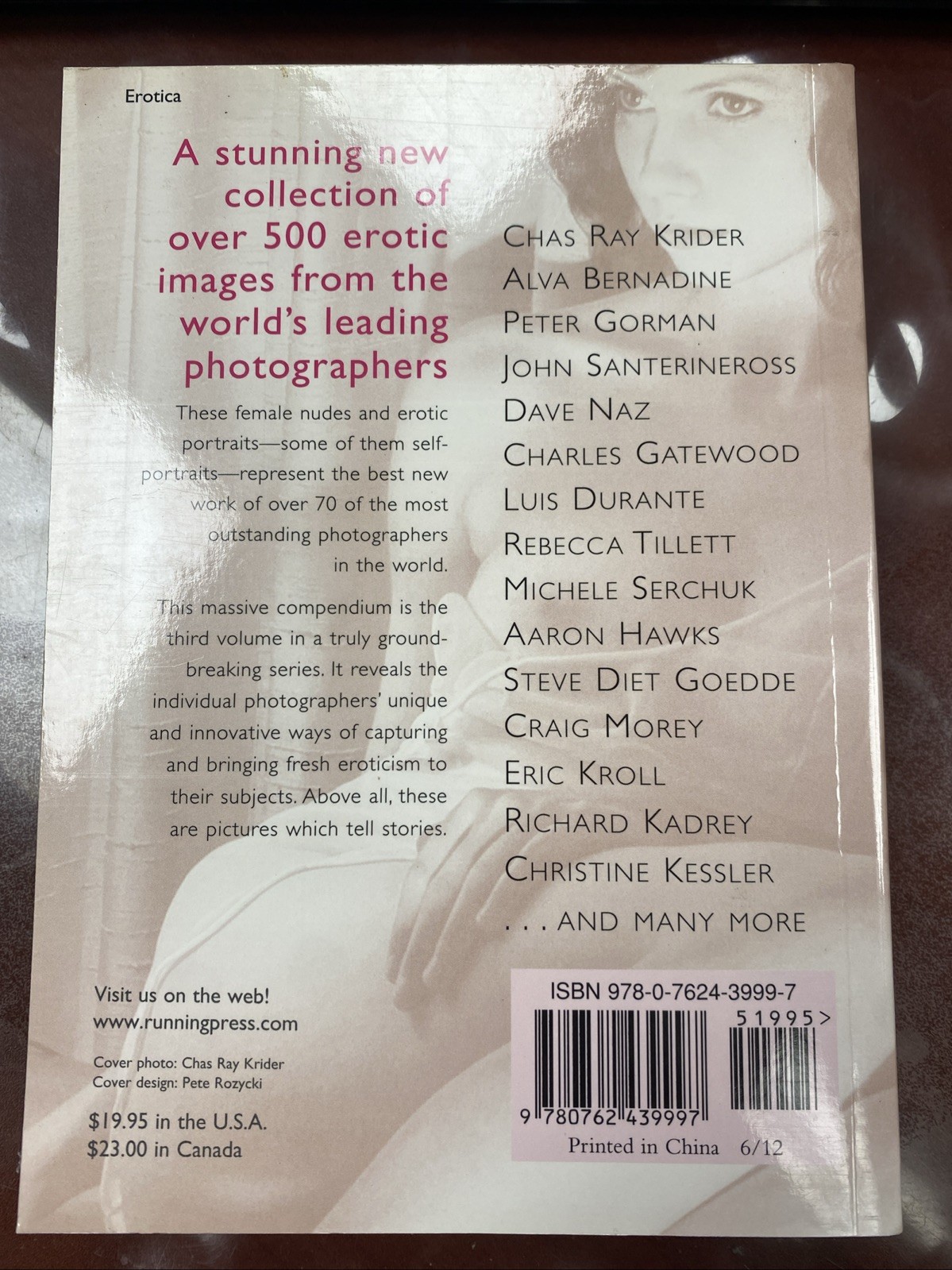 Mammoth Book of New Erotic Photography Running Press Softcover Book Maxim