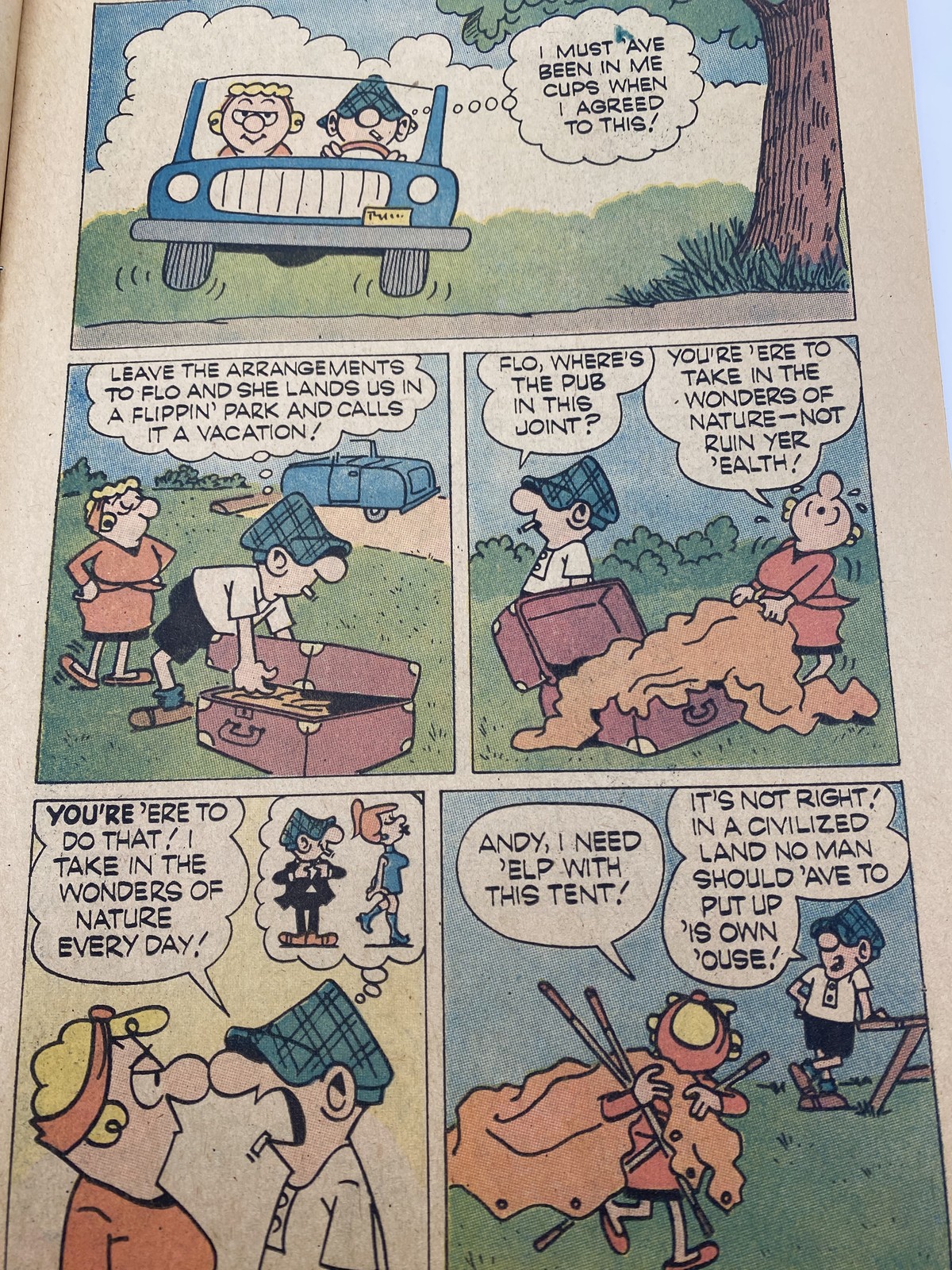Vintage 1975 Andy Capp Goes to the Parks National Park Service Safety Comic Book