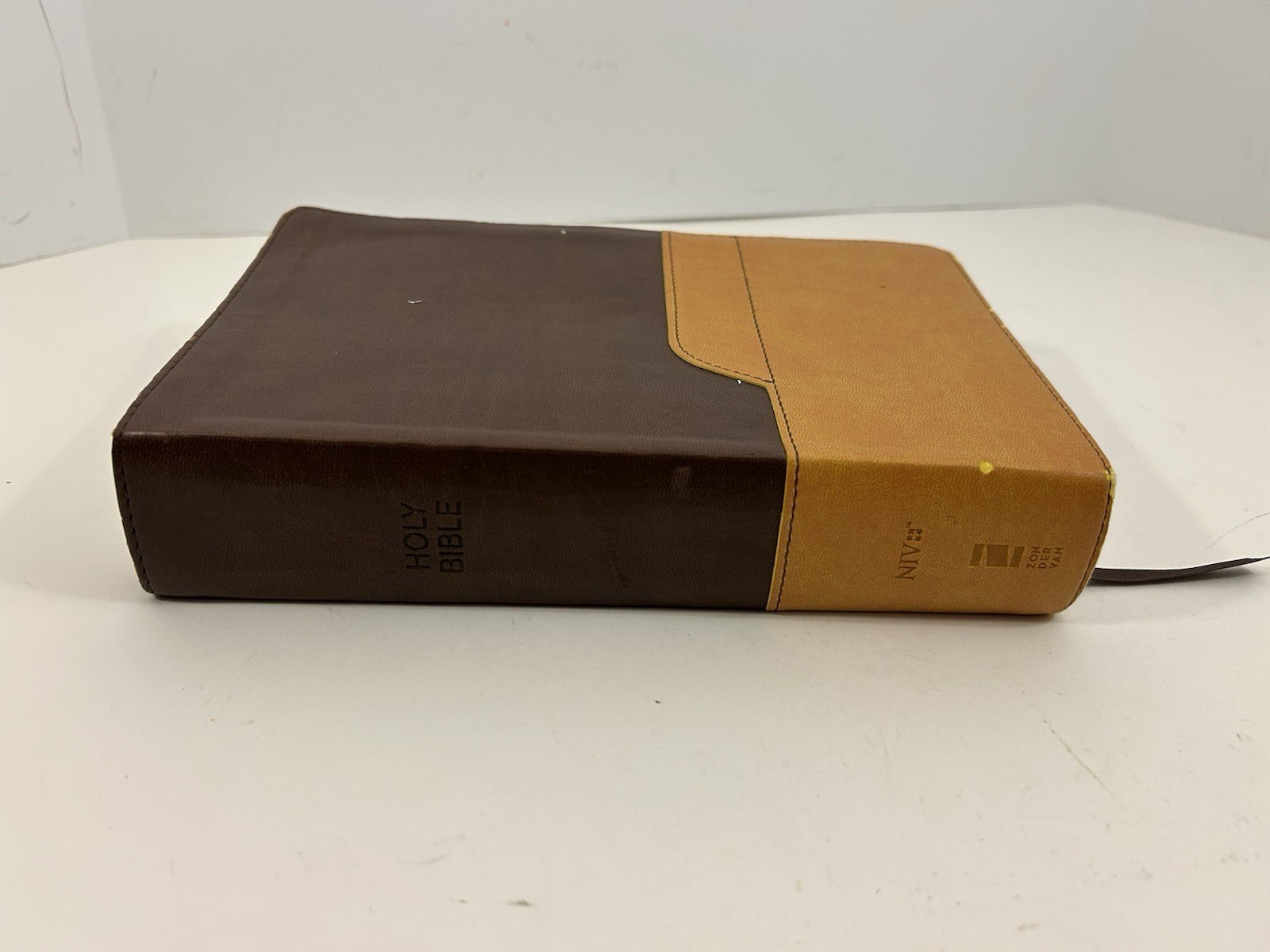 Holy Bible NIV Large Print Zondervan Italian Duo-Tone Leather
