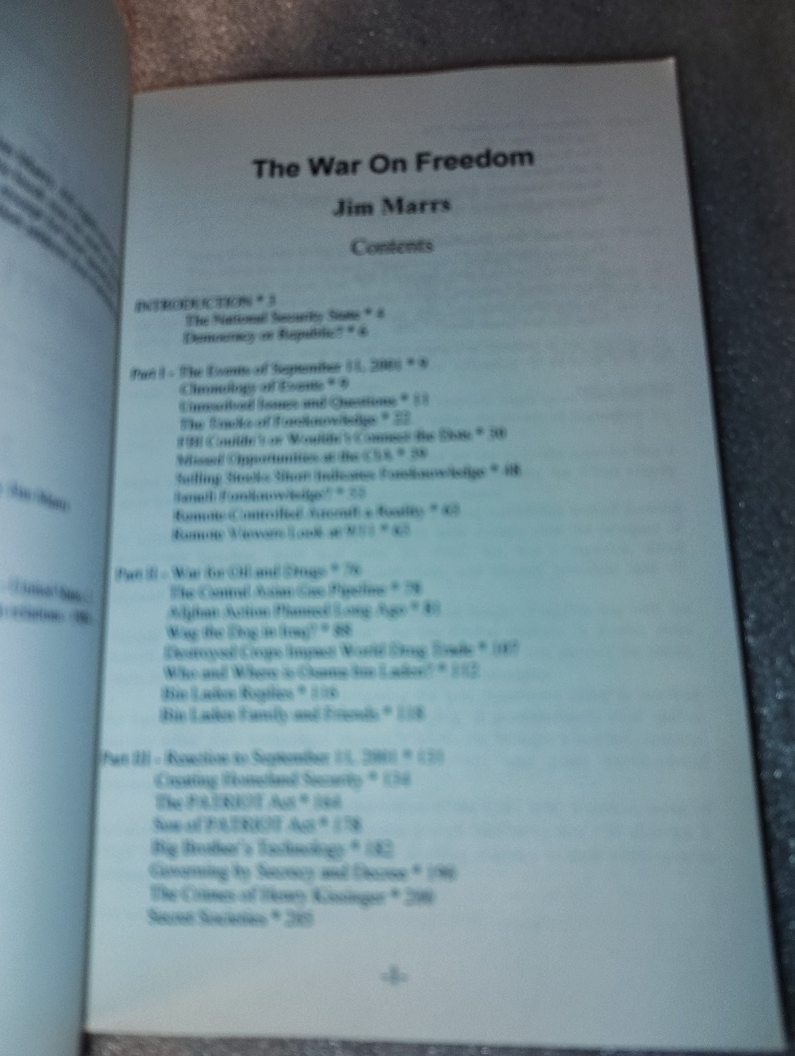 The War on Freedom The 9/11 Conspiracies Jim Marrs 2003 First Edition ARES